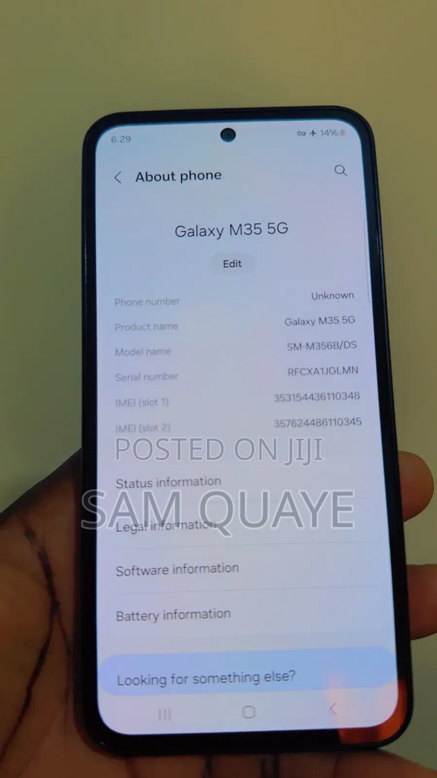 Samsung Galaxy M35 128 GB Blue