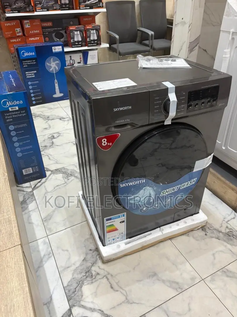 Skyworth 8kg Front Load Washing Machine Efficient Modern