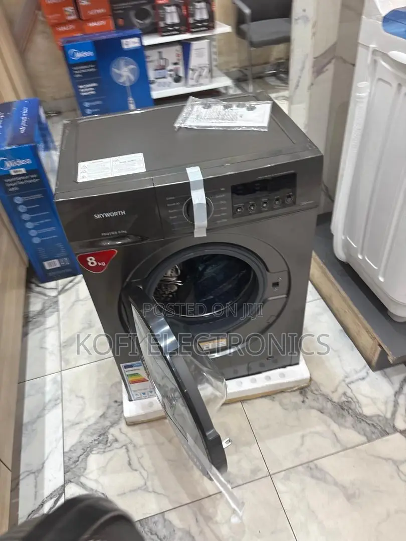 Skyworth 8kg Front Load Washing Machine Stylish Household Appliance