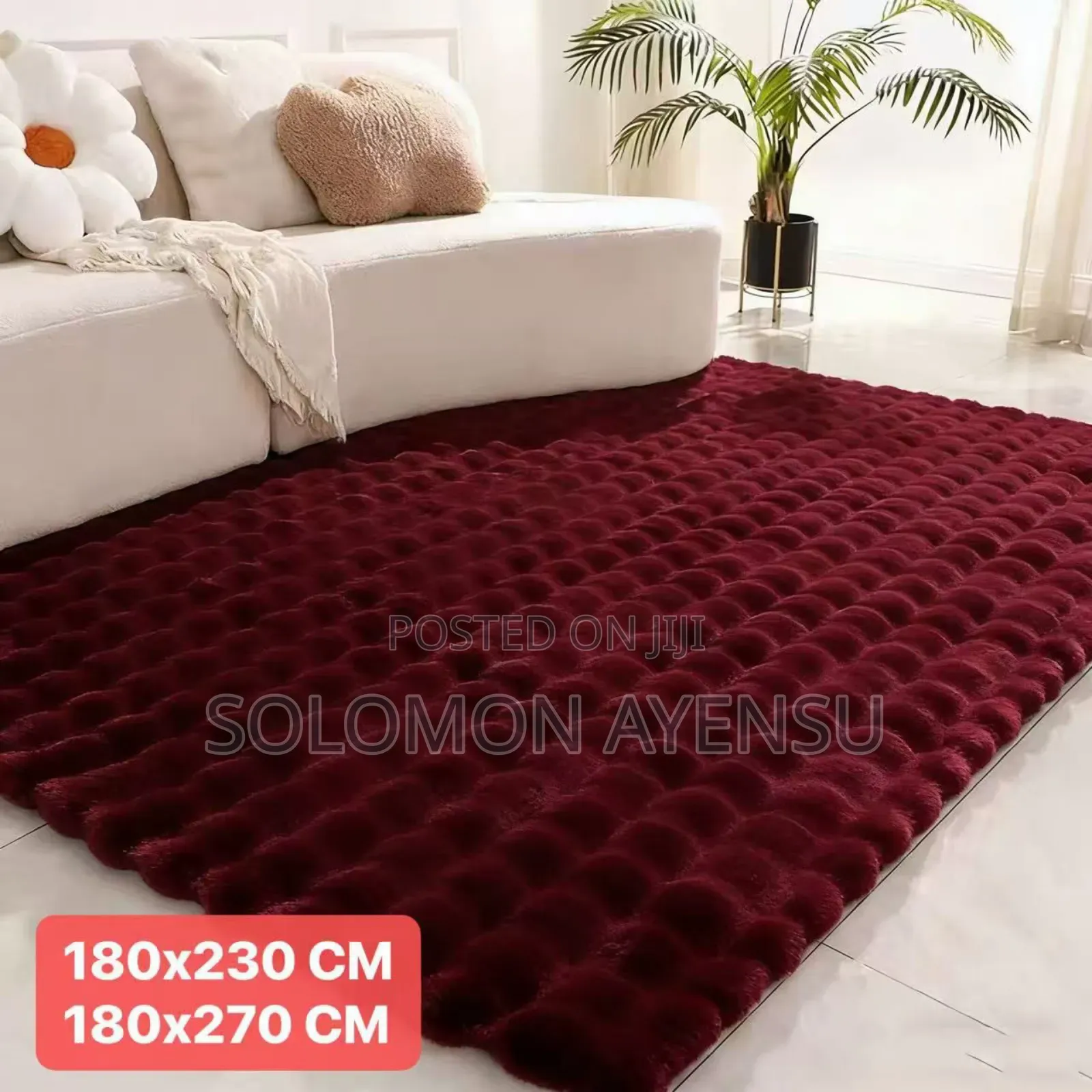 Quality Bubbles Rabbit Hair Carpet Available in Different Colours