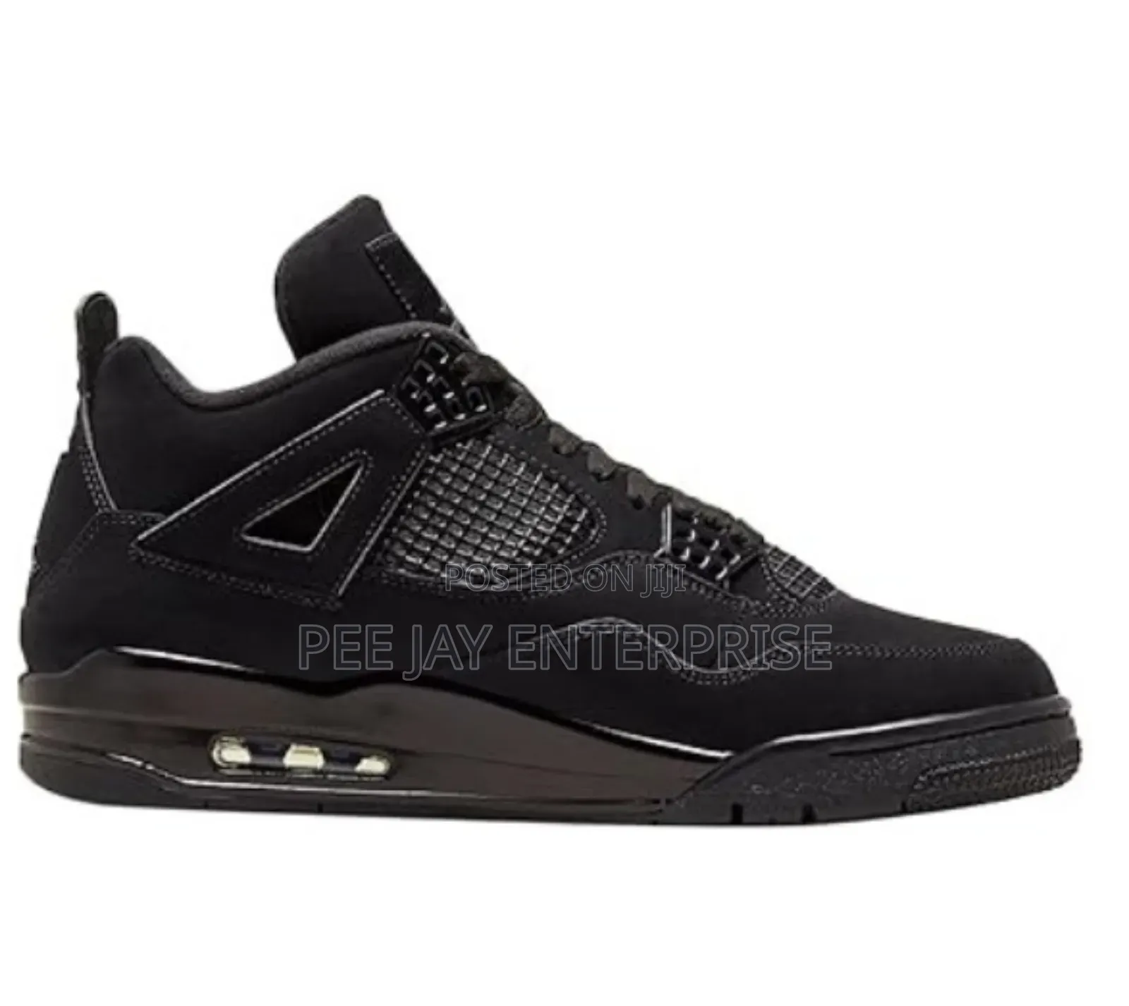 Air Jordan 4 Retro "Black Cat" Sneakers.