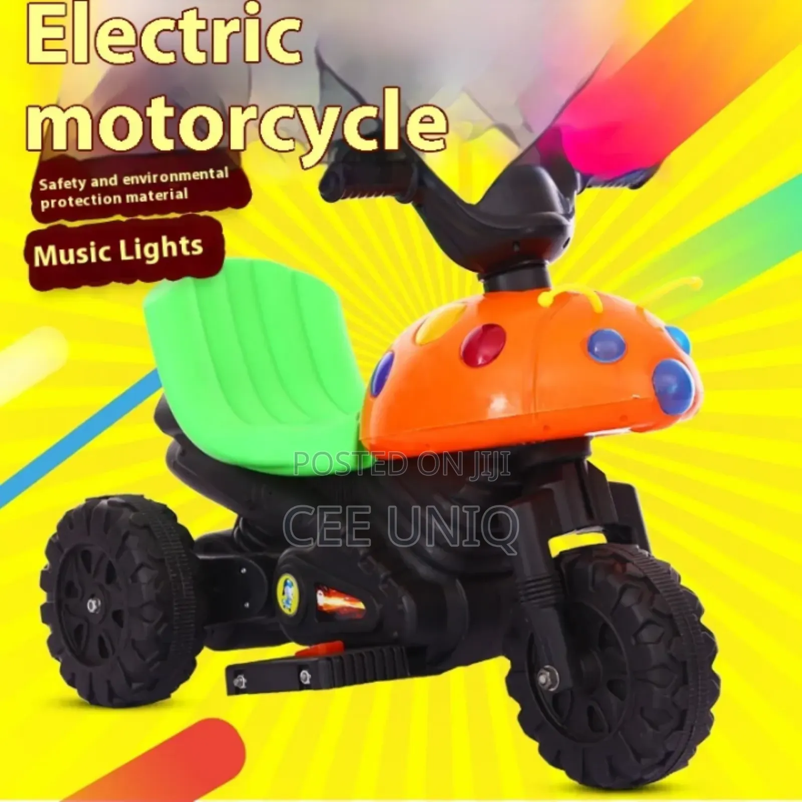 Three Wheels Rechargeable Mini Music Light Electric Kid's Motorcycles