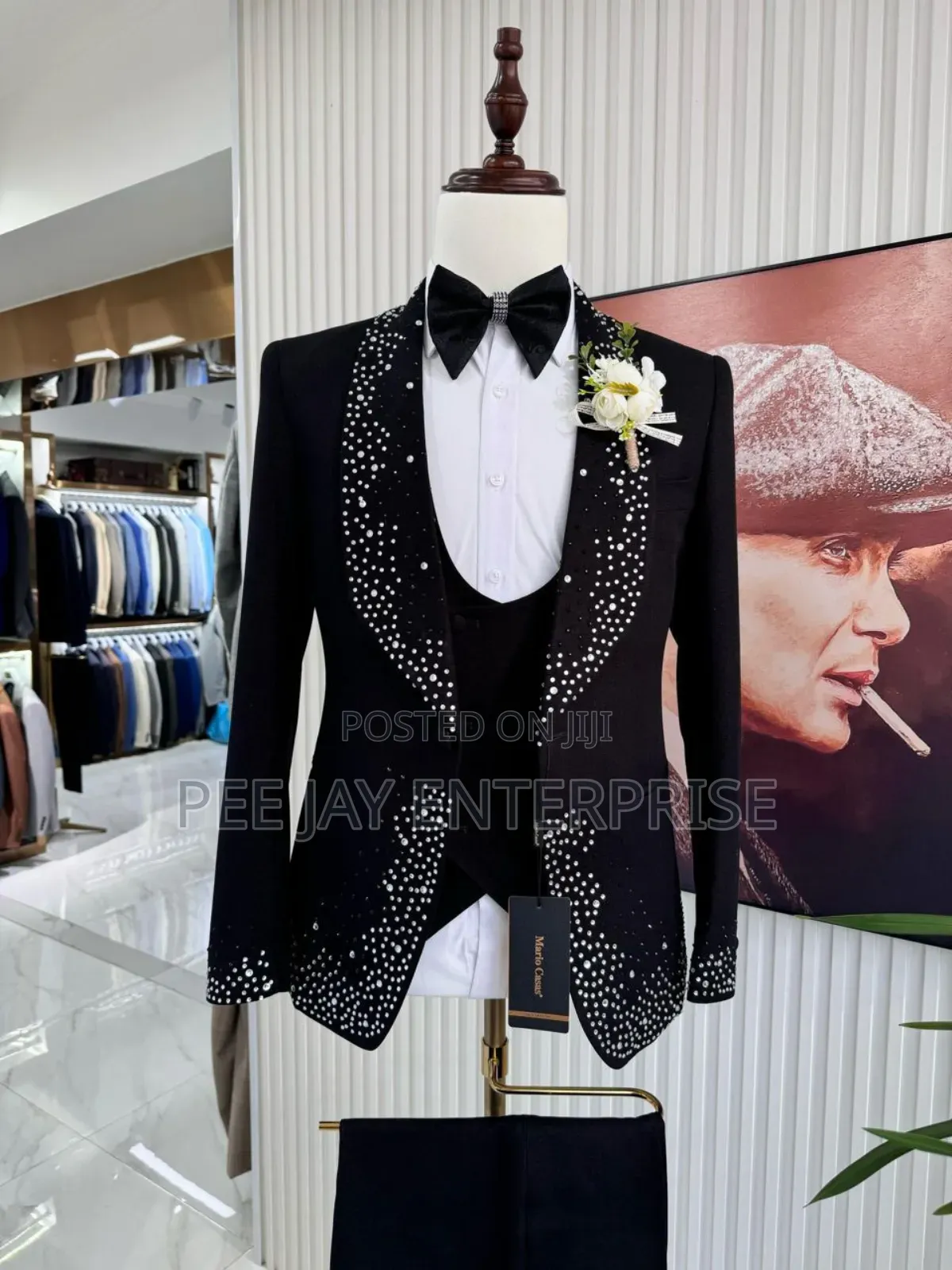 Men Handsome Single Breasted Tuxedo Set Classic Blazer