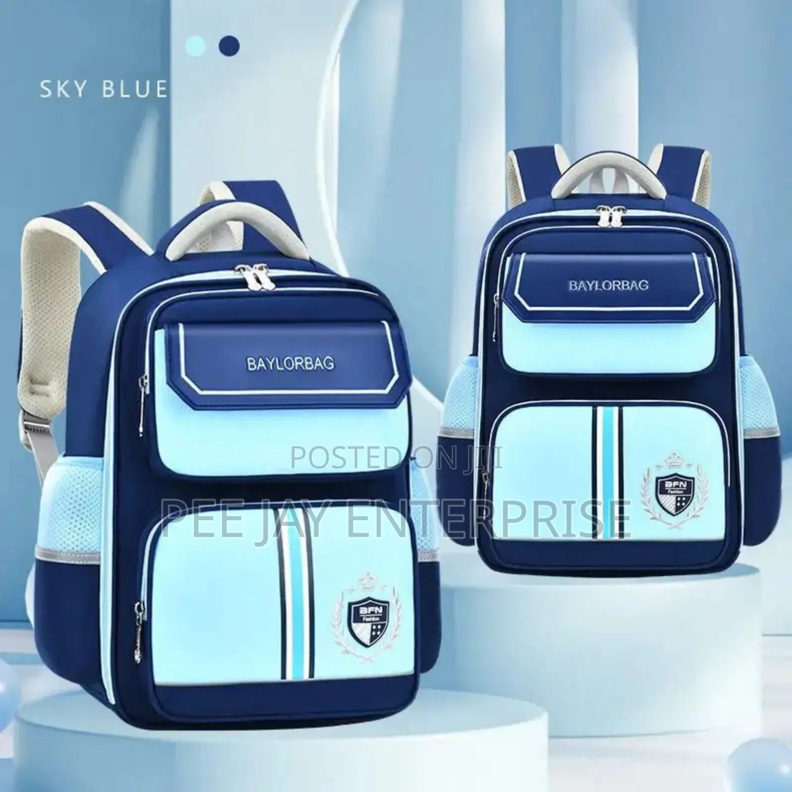 Baylorbag Bfn Sky Blue School Backpack.