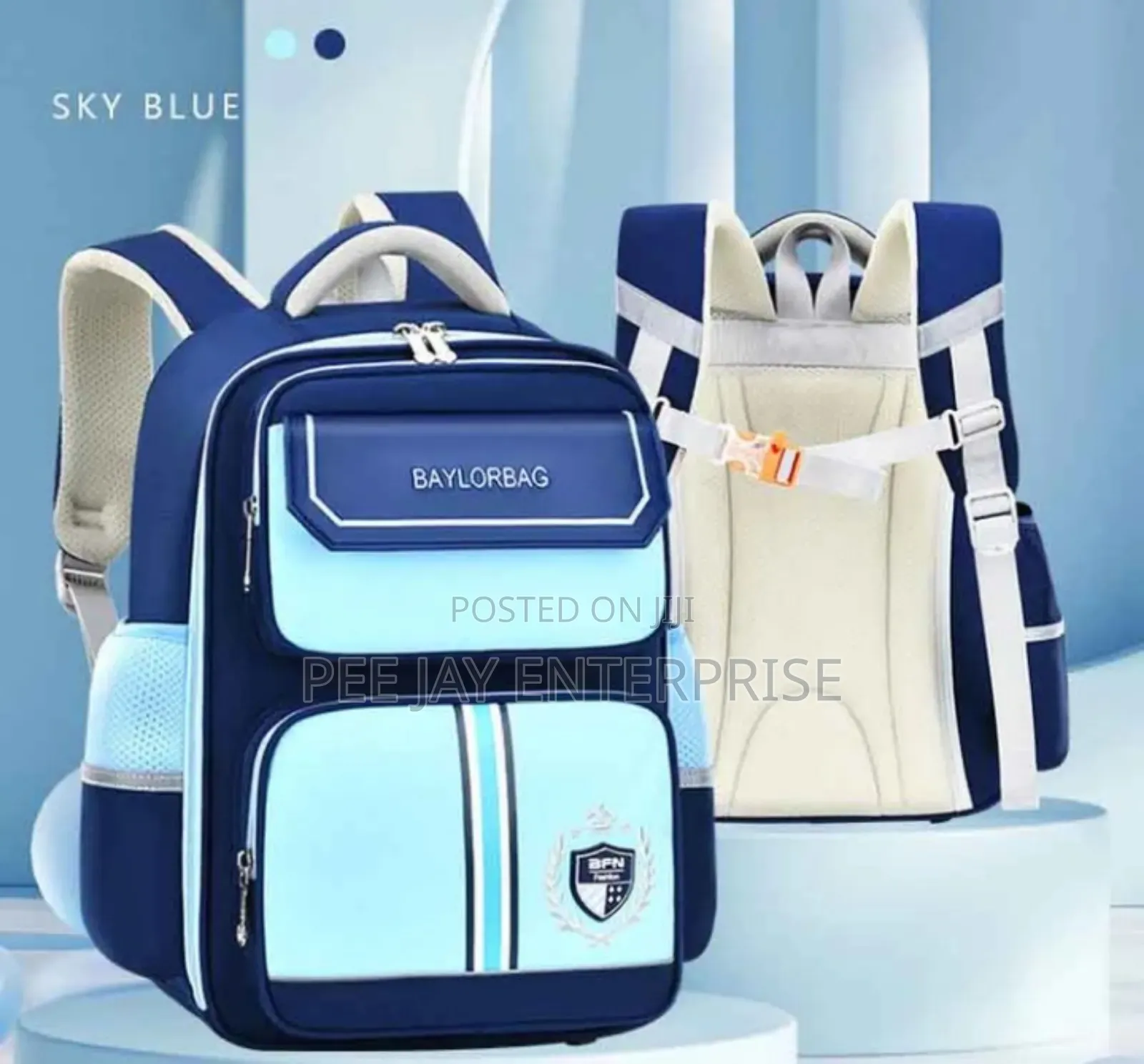 Baylorbag Bfn Sky Blue School Backpack.