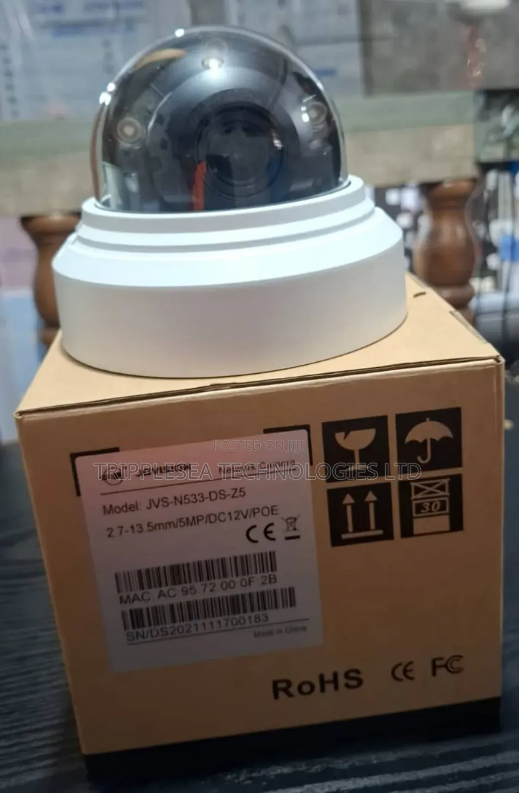 JVS-N533-Ds-Z5 Plate Number Capture Camera 5mp/5mm