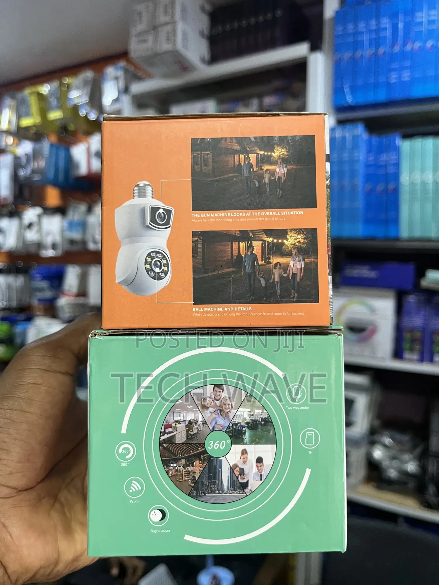 Wifi Bulb Double Lens CCTV Camera