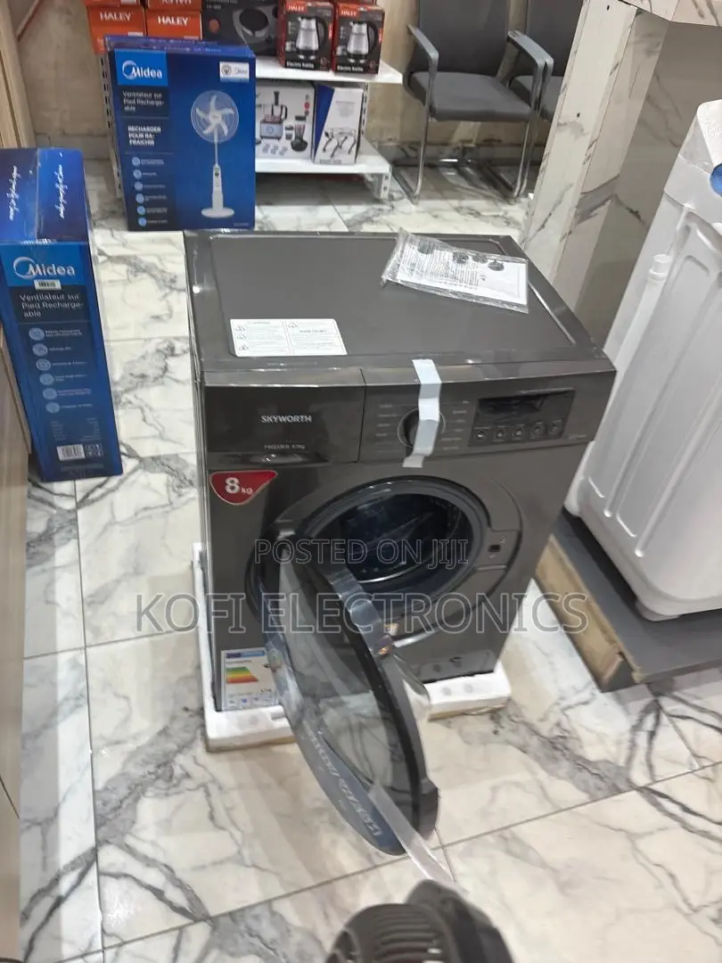 Skyworth 8kg Washing Machine Sleek Front Loading Design