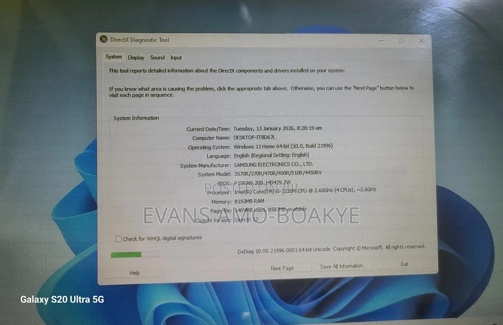 Laptop Samsung NP370R5E 8GB Intel Core I5 HDD 1T