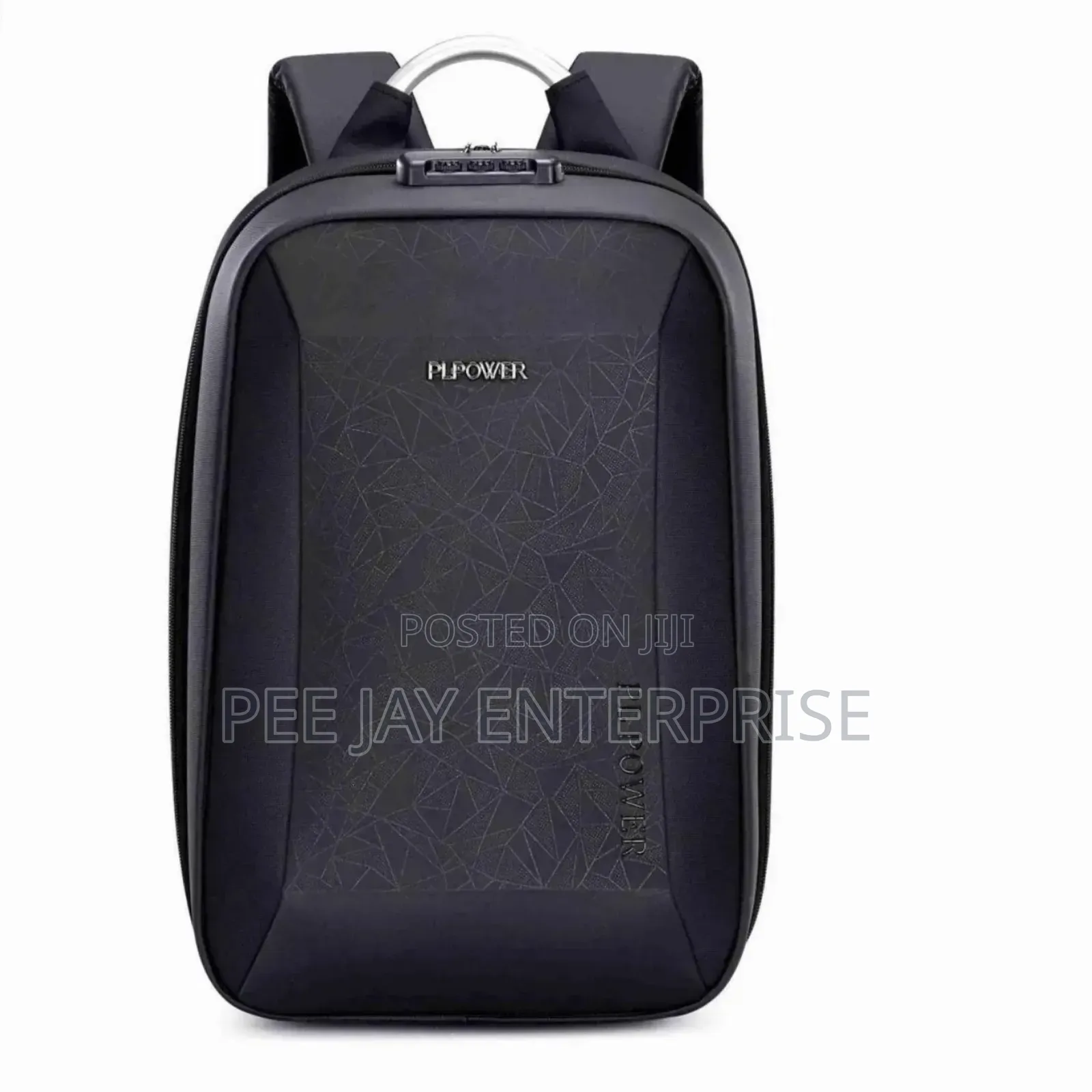 Black Pl Power Hard-shell Laptop Backpack