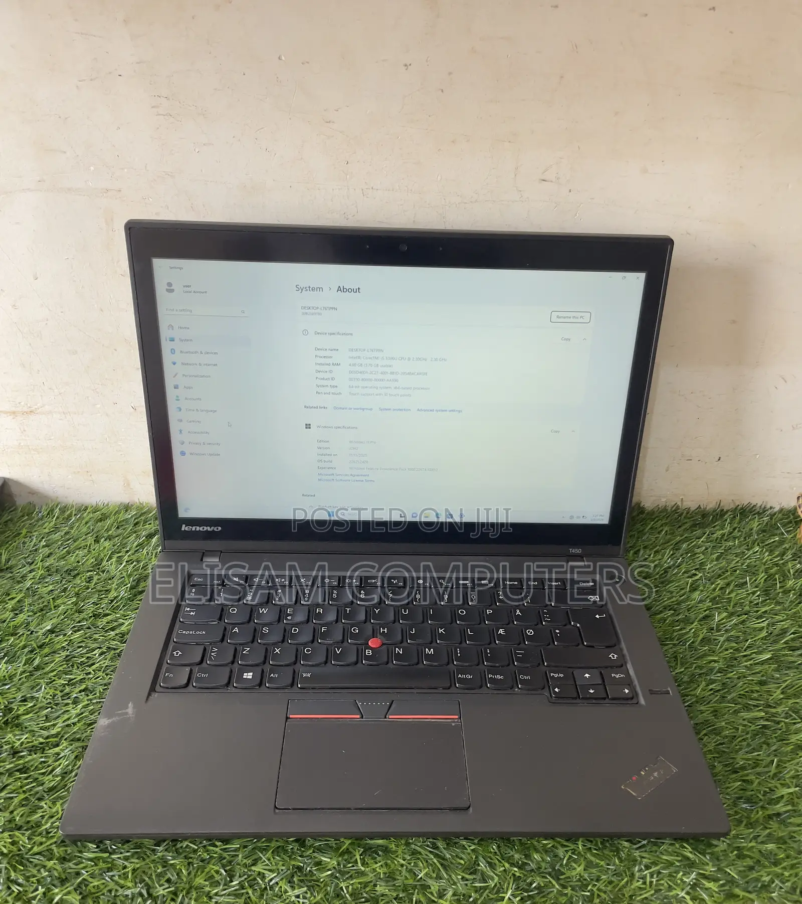 Laptop Lenovo ThinkPad T450 8GB Intel Core i5 HDD 750GB