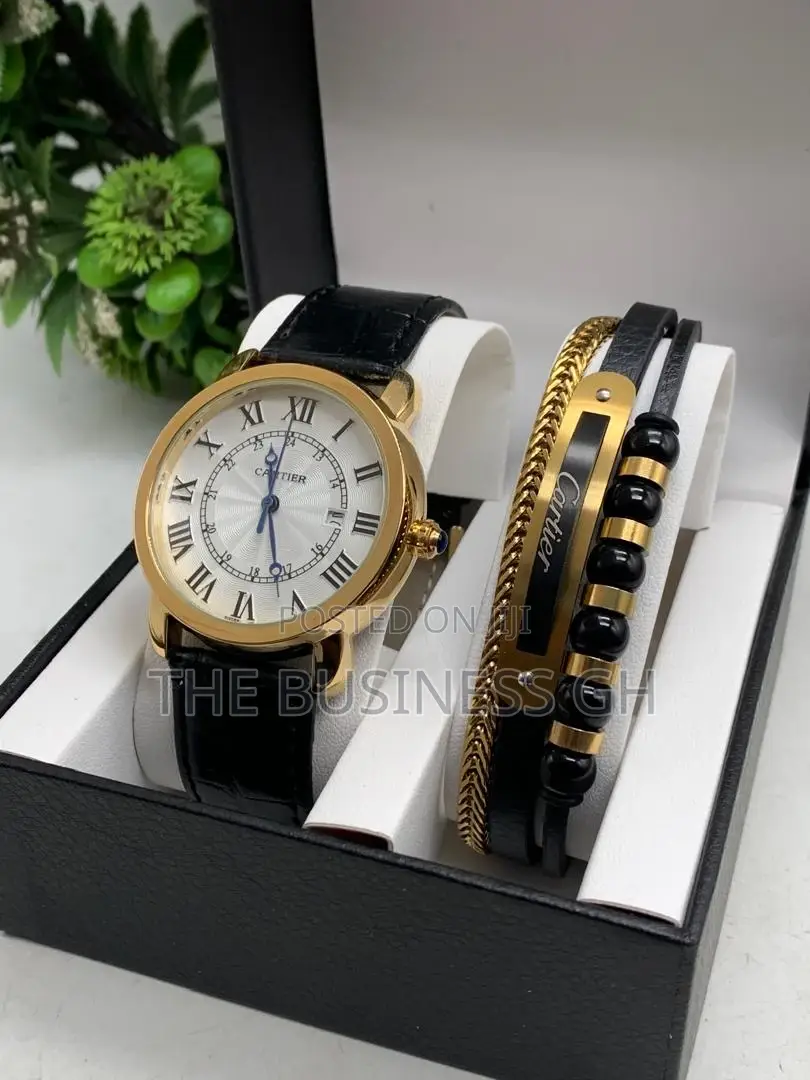 Cartier Wristwatch And Bracelet Set For Men
