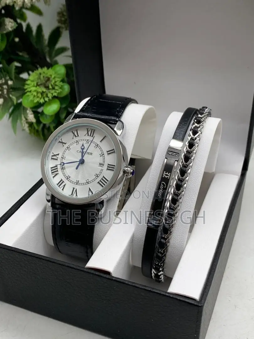 Cartier Wristwatch And Bracelet Set For Men
