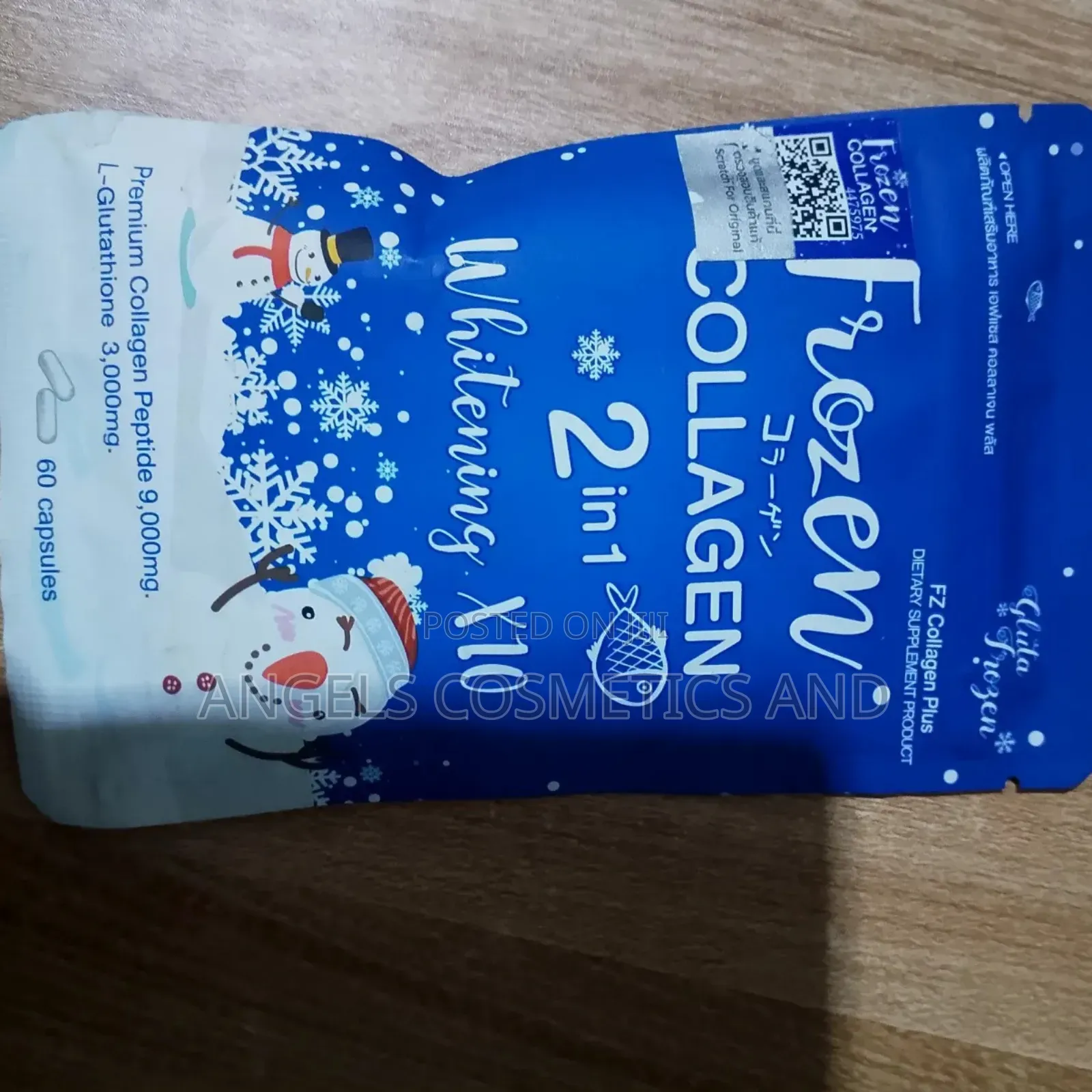 Frozen Collagen Whitening Supplement 60 Capsules