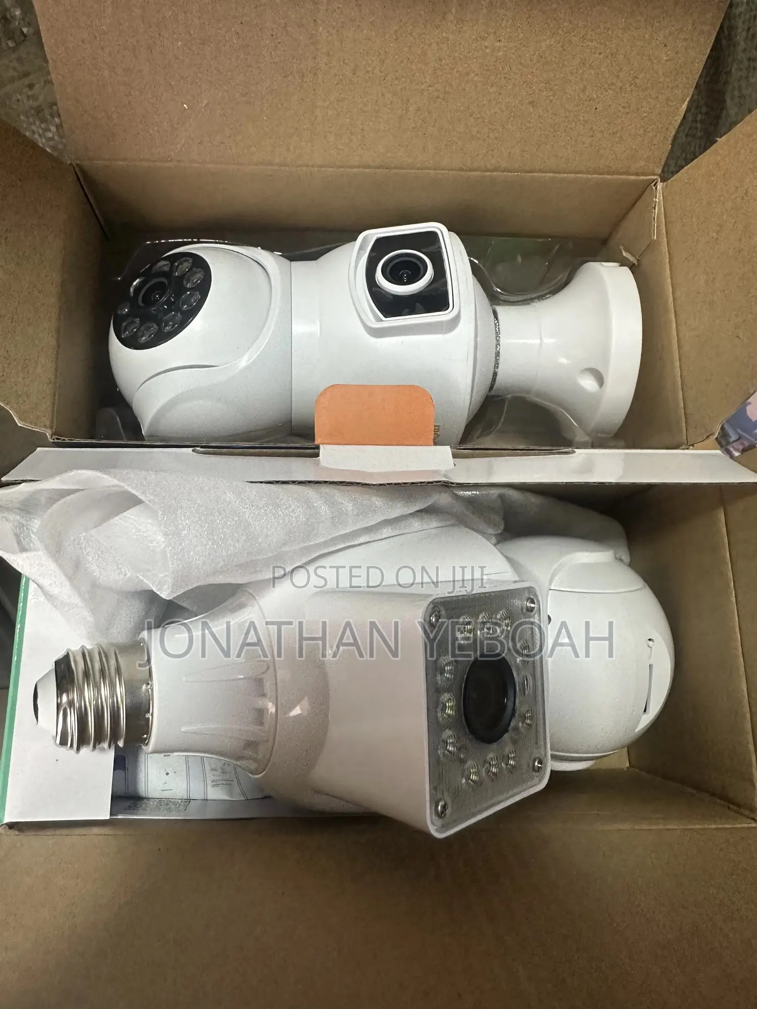Wifi Bulb Double Lens Cctv Camera