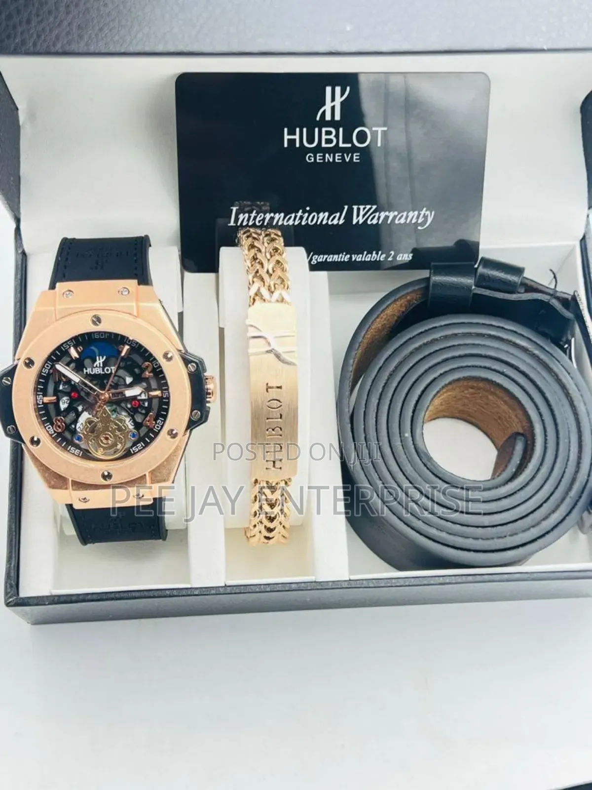 Hublot Men's Watch + Bracelet and Belt