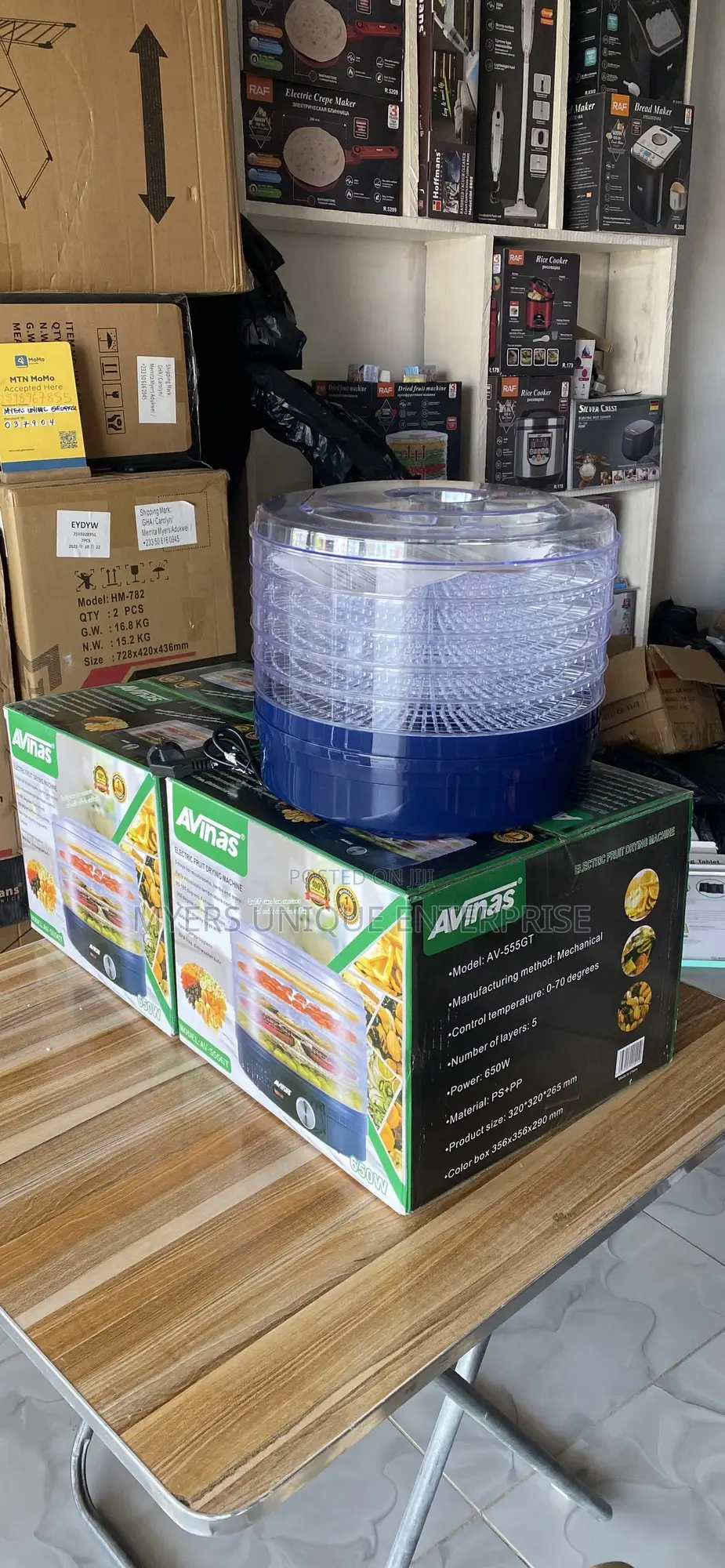 Highly Efficient Avinas 5 Layers Food Dehydrator