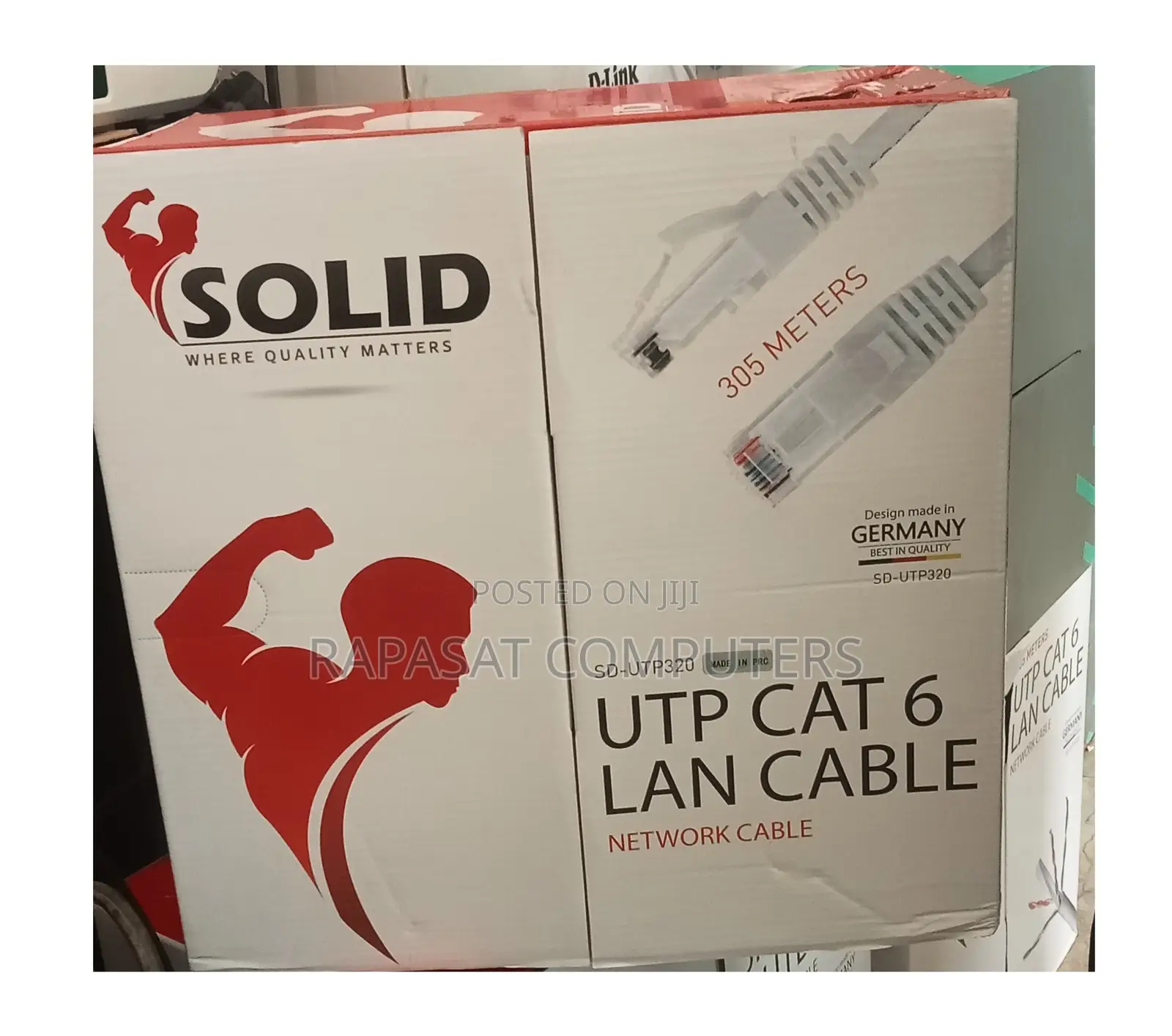 Solid Cat 6 Utp Indoor Cable 305m