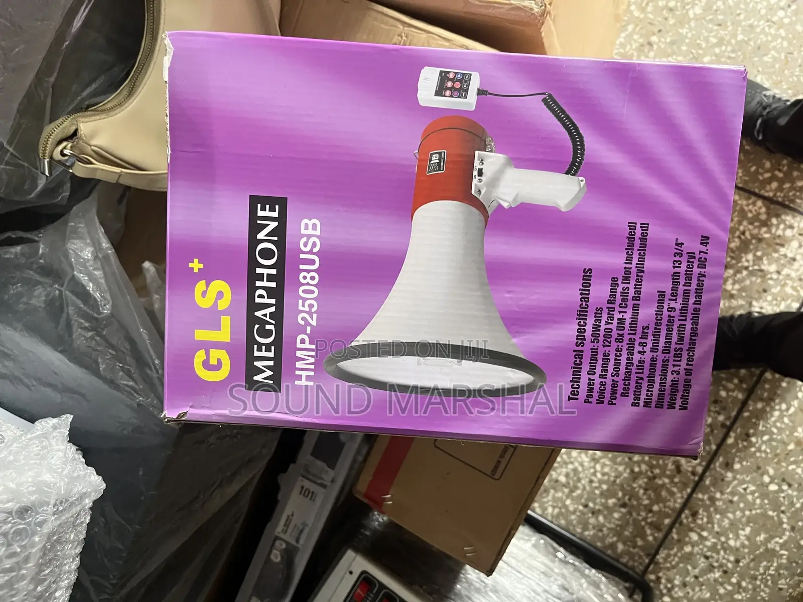 Rechargeable Megaphone With Detachable Microphone