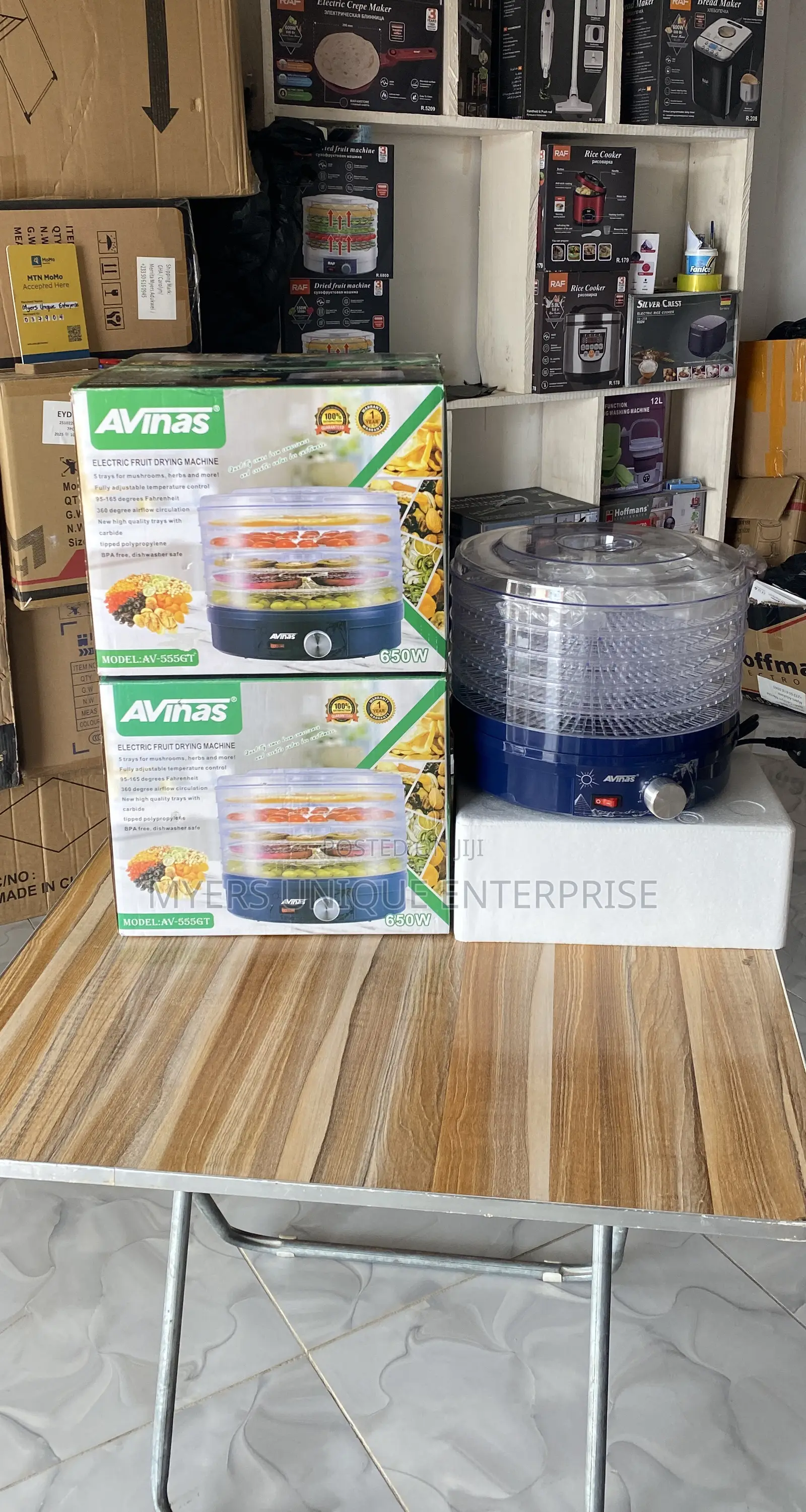 Energy Efficient Avinas 5 Layers Food Dehydrator