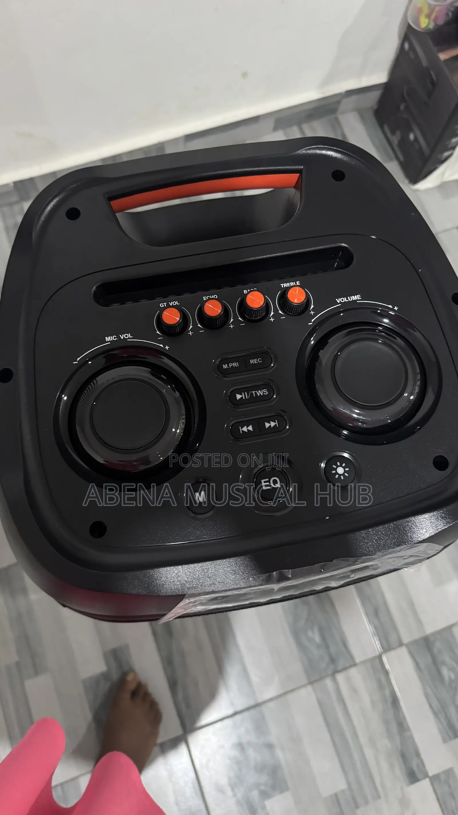 Party Box Rechargeable With Two Microphones