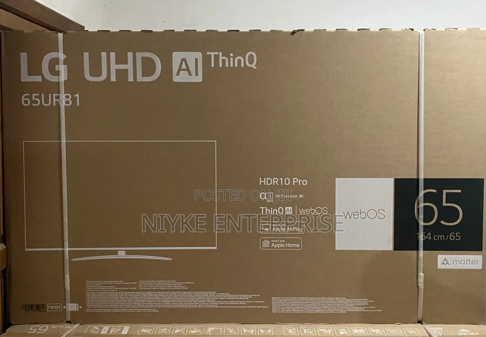 Brand New Lg Tv 65 Inches Ur81 Smart 4k Resolution Tv