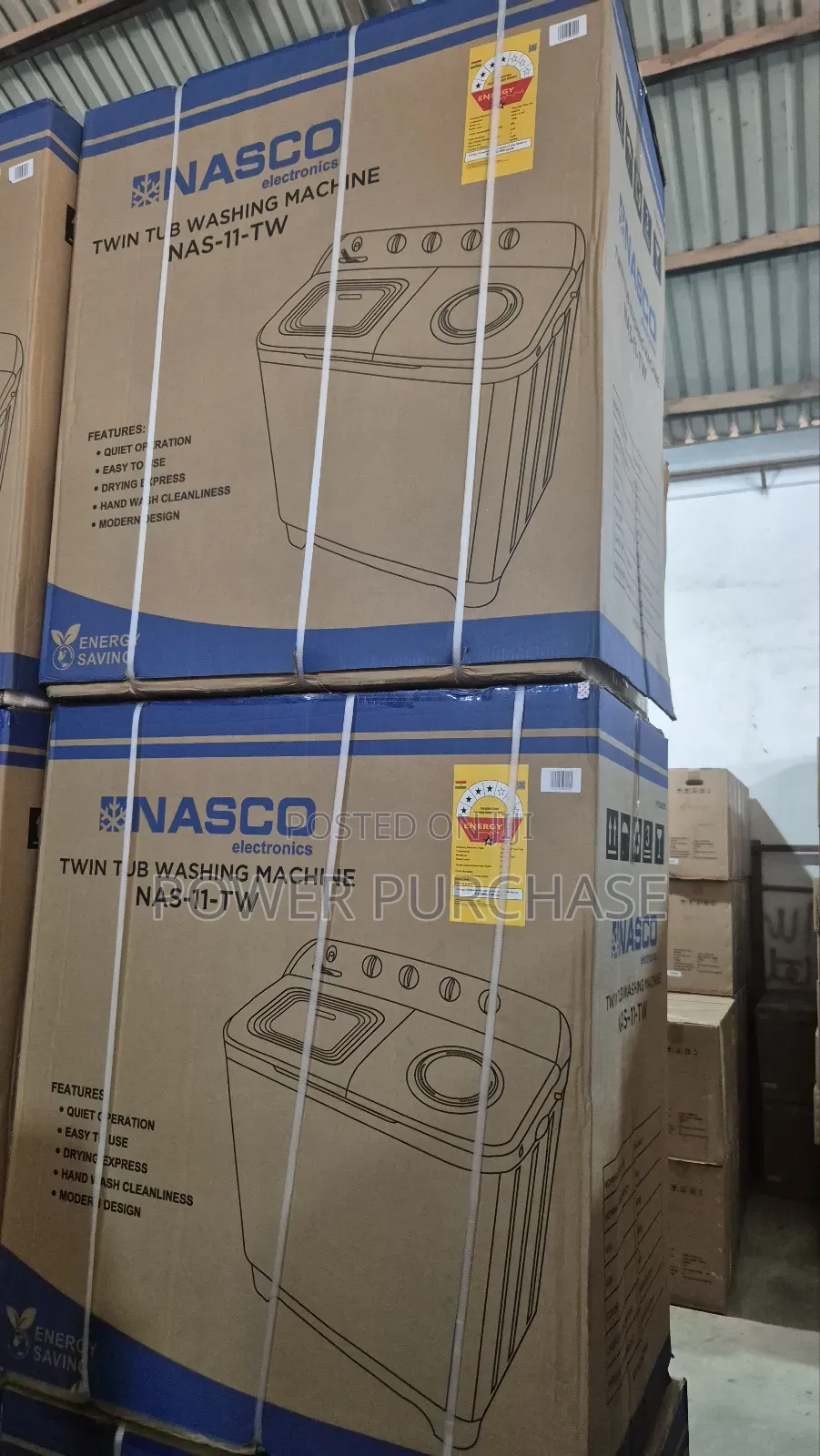 Nasco 11kg Twin Tub Top Load Washing Machine