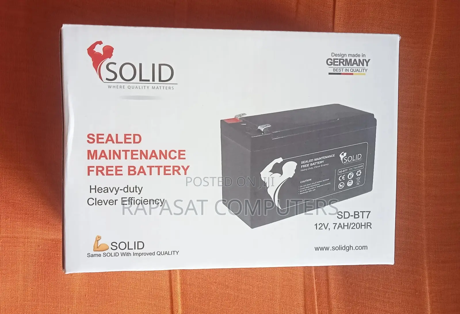 Solid Ups Battery 12v*7.5ah
