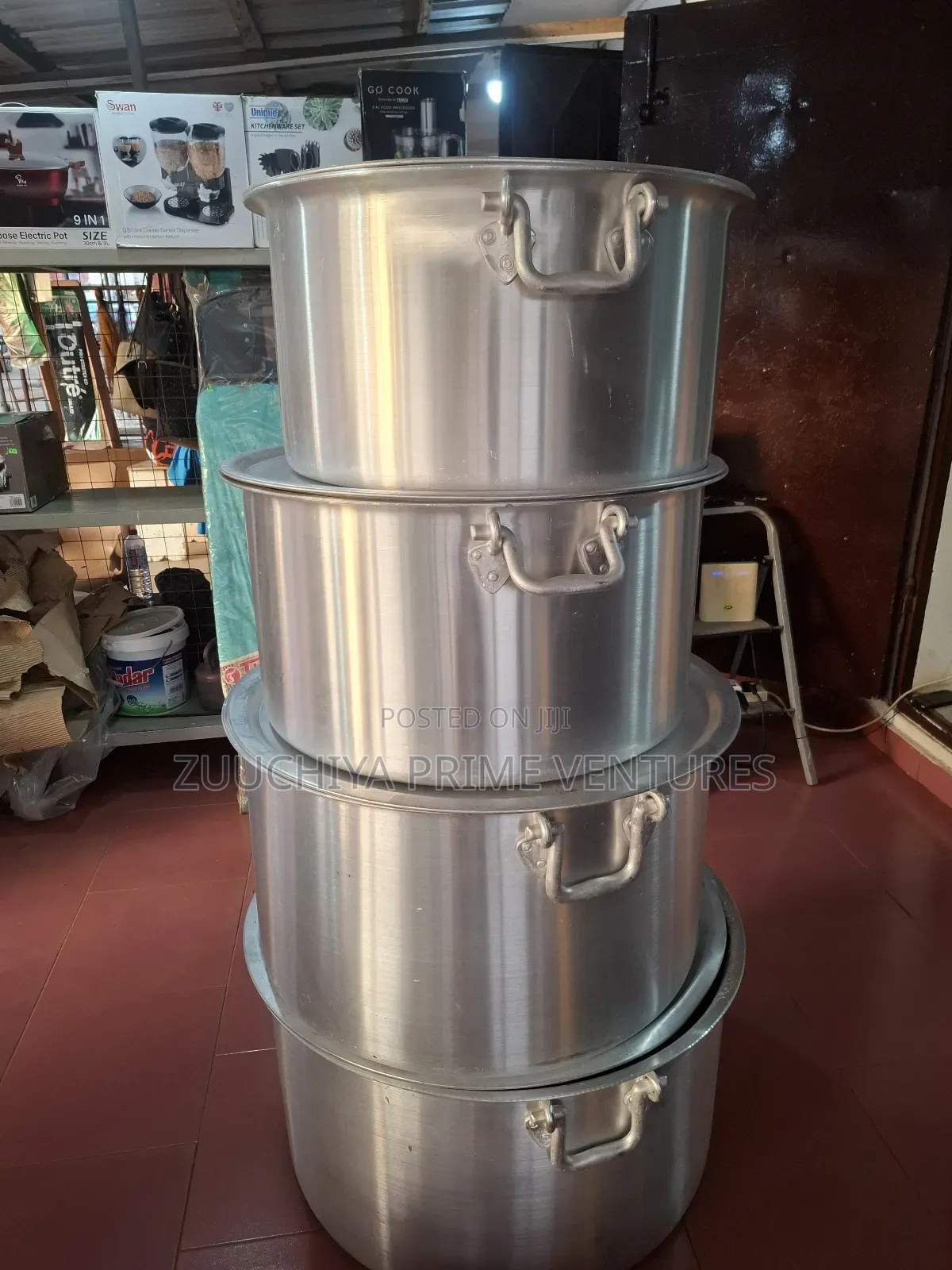Heavy Aluminium Cooking Pots Large Sizes/Industrial Use) From Uk