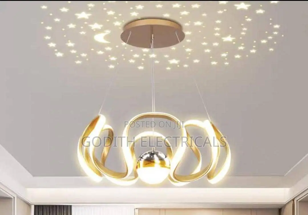 Led Ring Chanderlier Gold