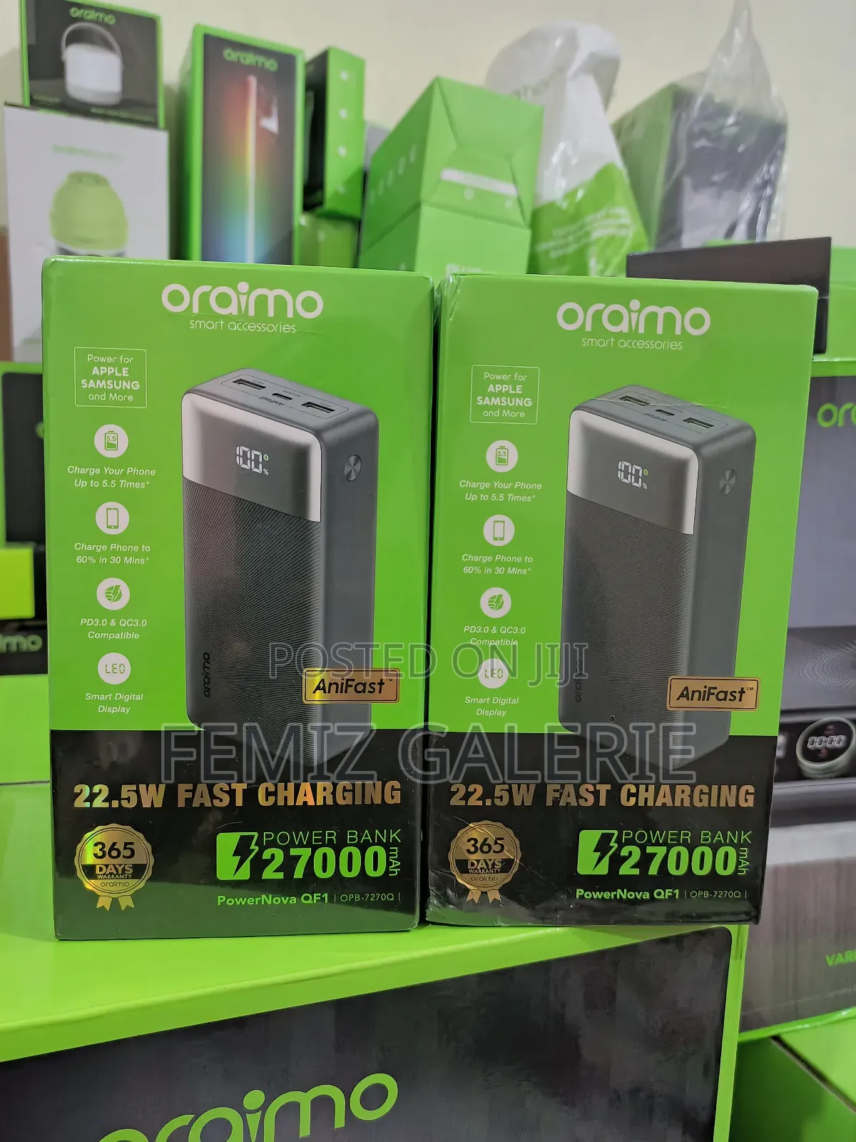Oraimo Powernova Qf1 27000mah 22.5w Power Bank
