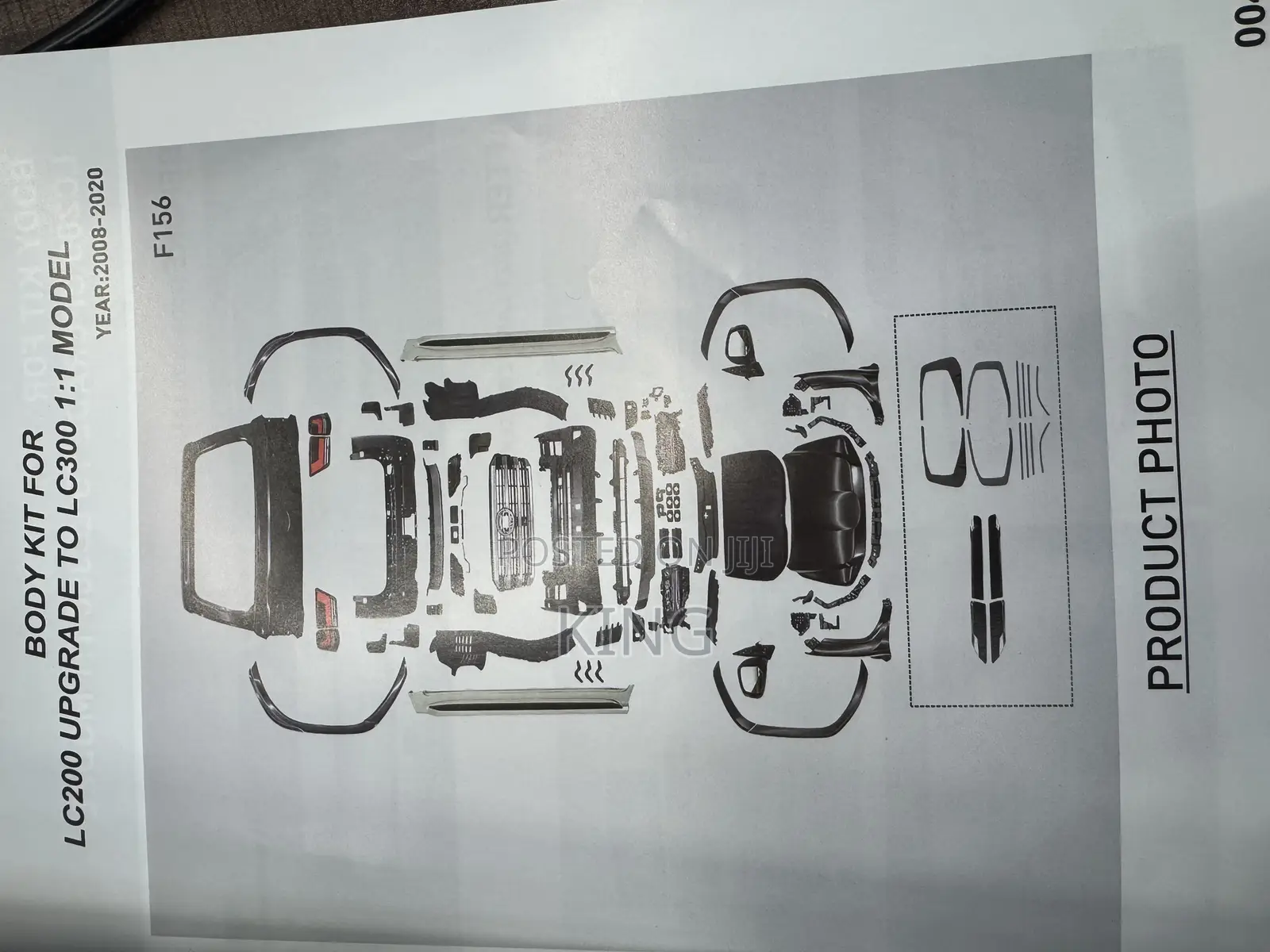 2022 2024 Toyota Land Cruiser Lc300 Face Lift Body Kit