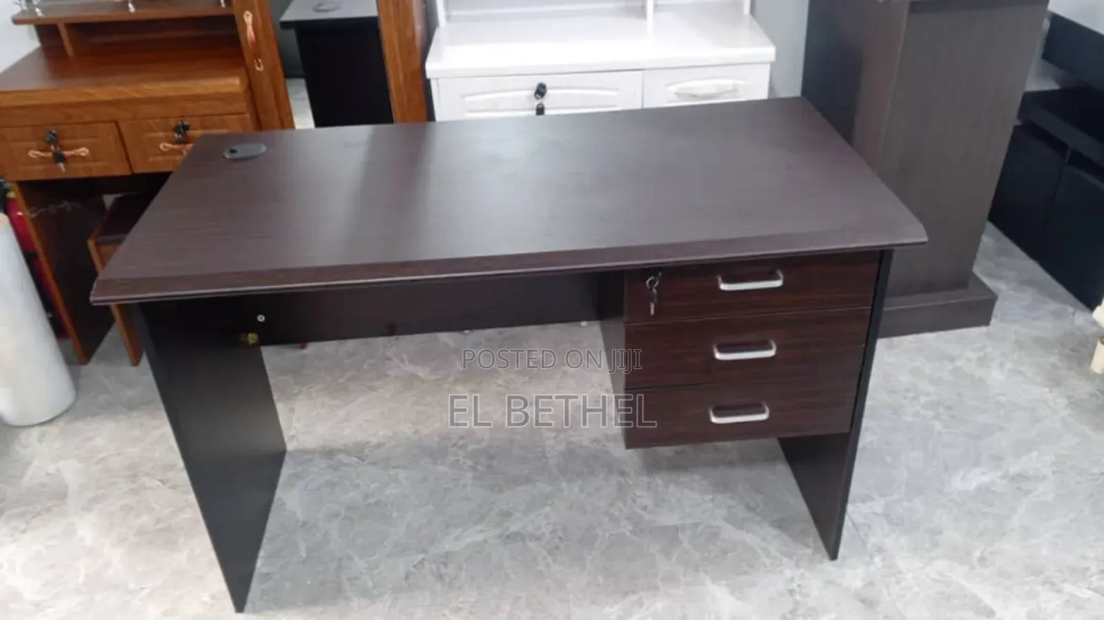 Office Desk One Point Two Coffee Color