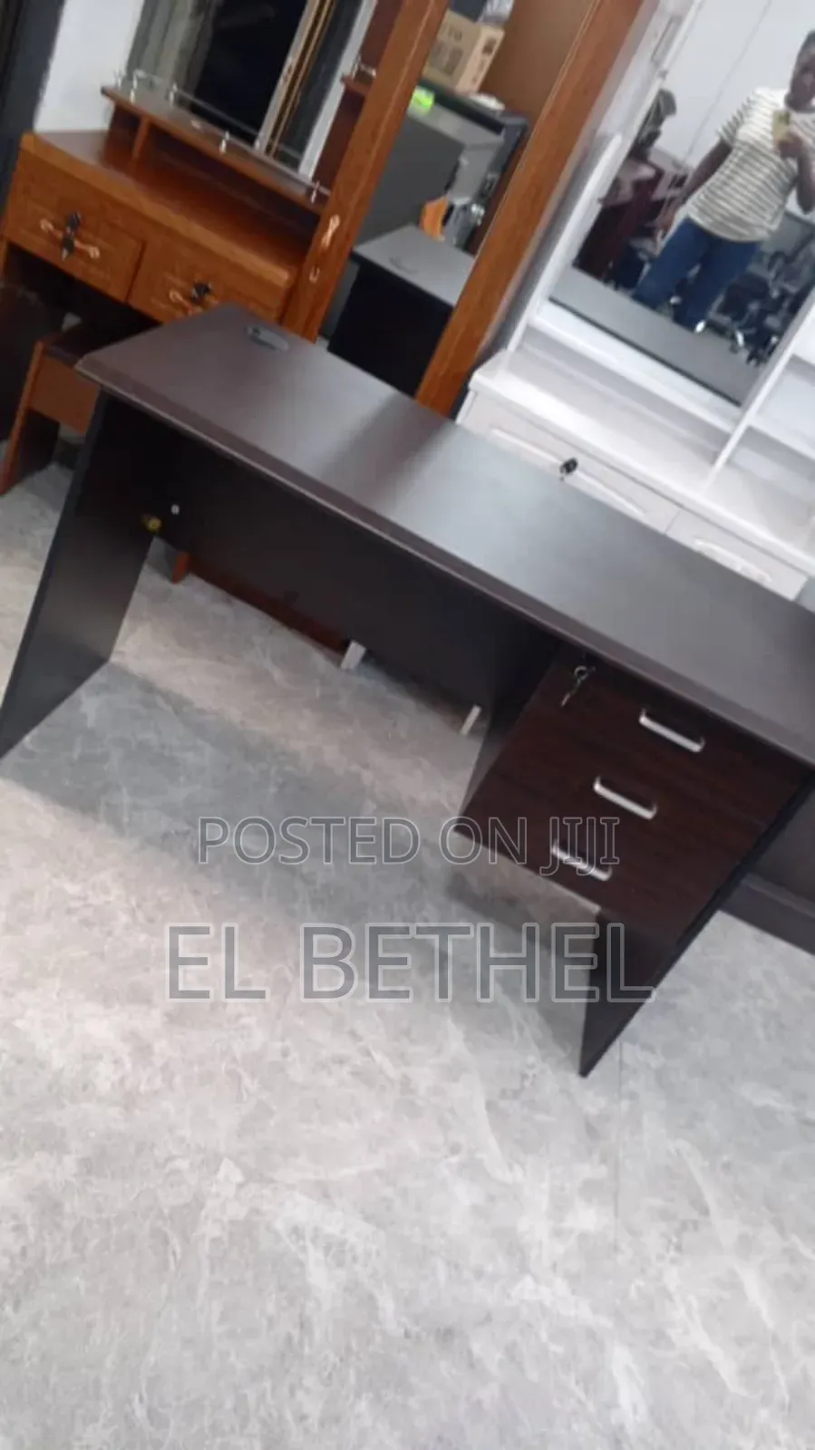 Office Desk One Point Two Coffee Color