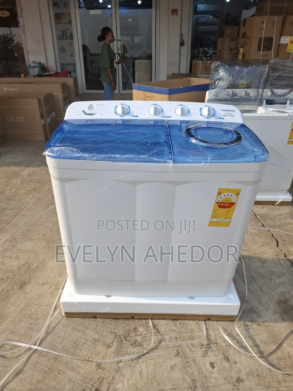 Nasco Wide Size 15kg Washing Machine Semi Automatic