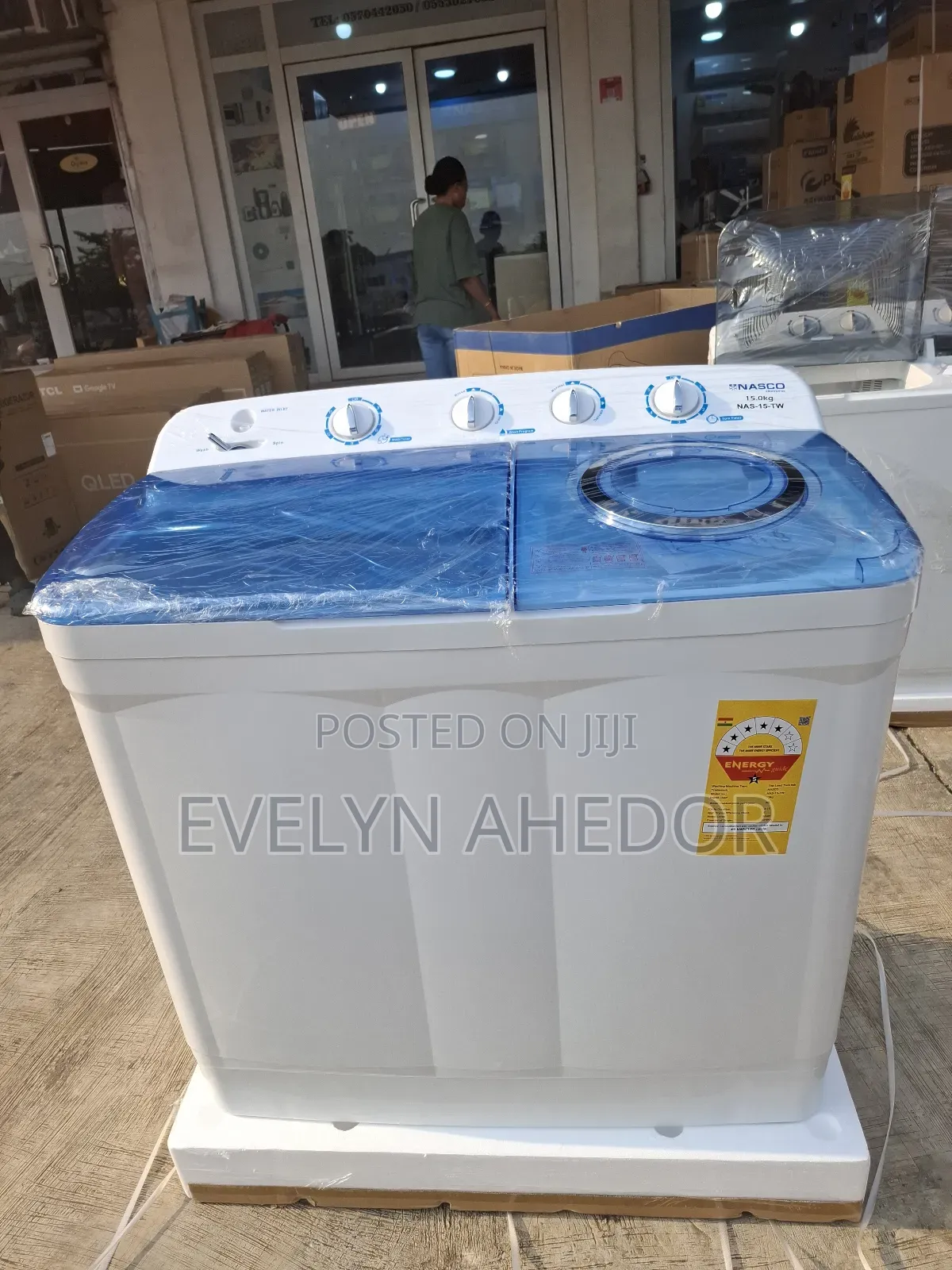 Nasco Wide Size 15kg Washing Machine Semi Automatic