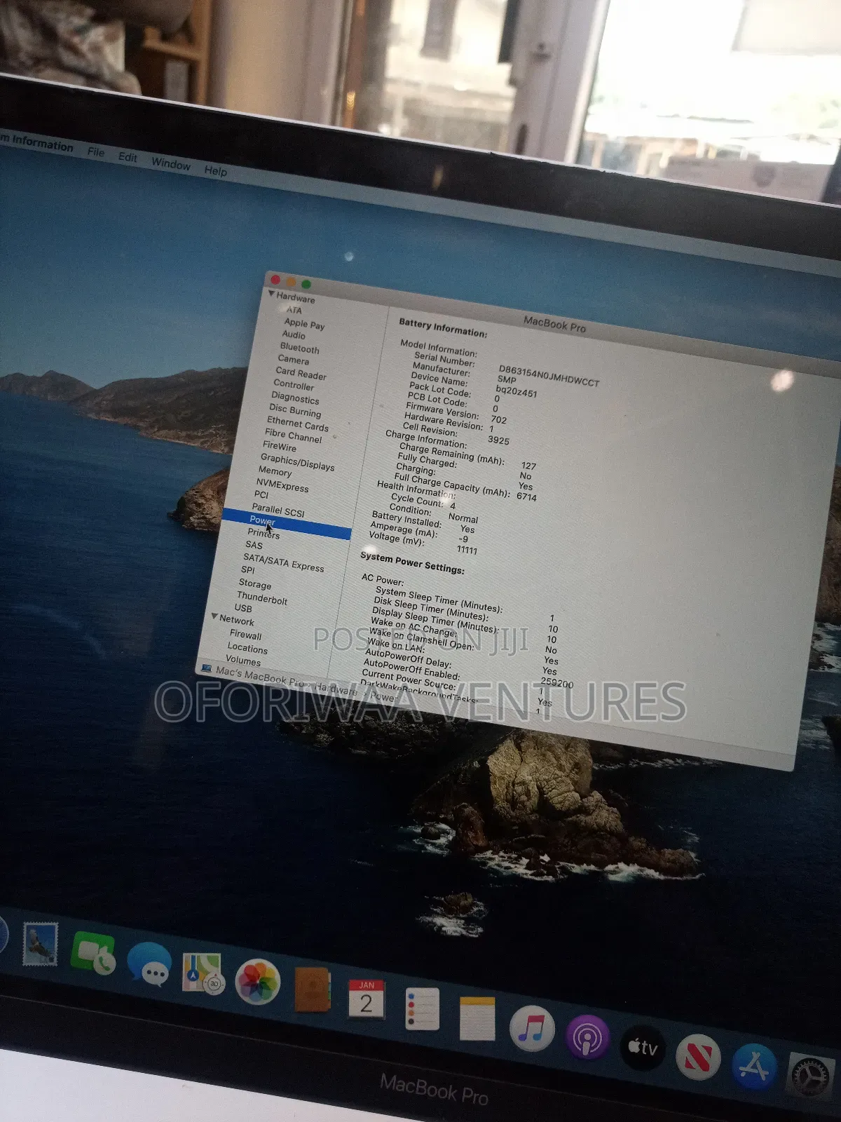 Laptop Apple MacBook Pro 2017 16GB Intel Core i7 SSD 512GB