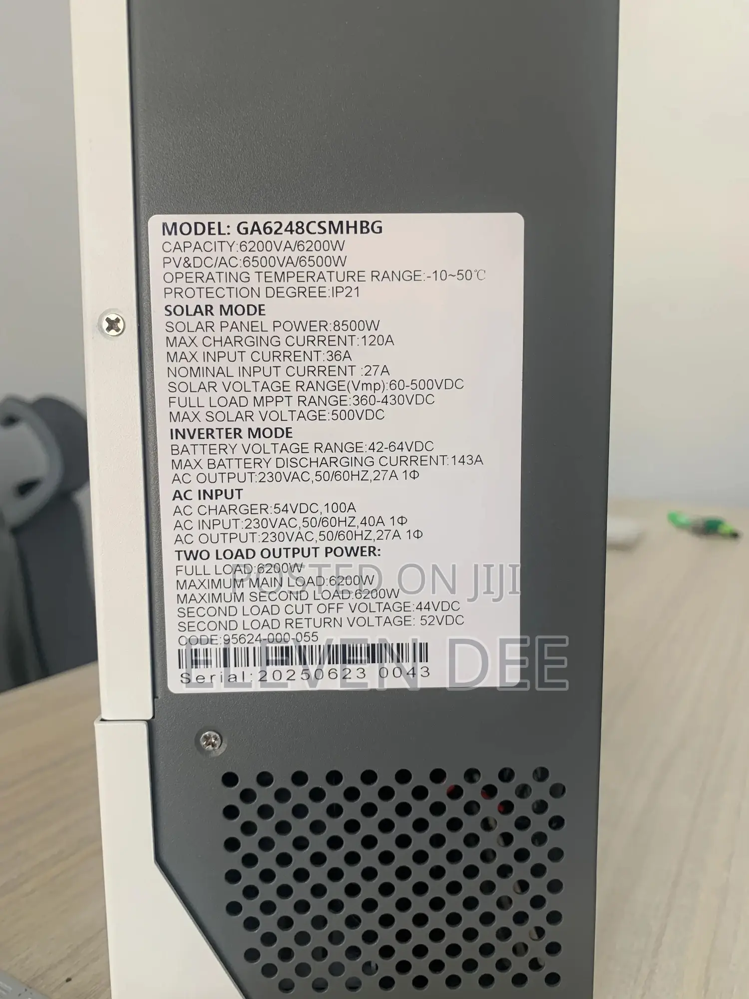 6200w Hybrid Inverter - Lumen Green
