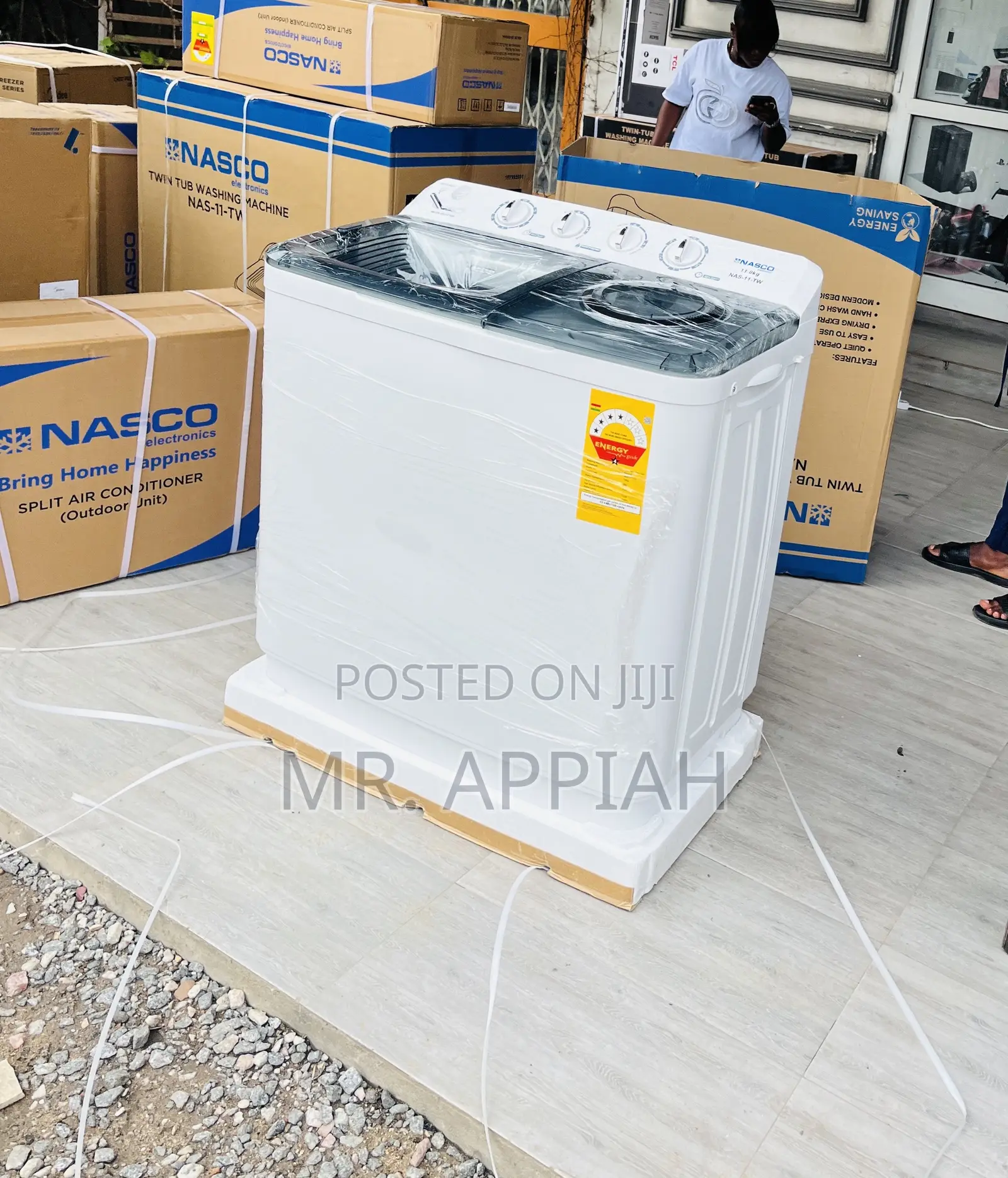 Most Classic Nasco 11kg Semi-Automatic Washing Machine.