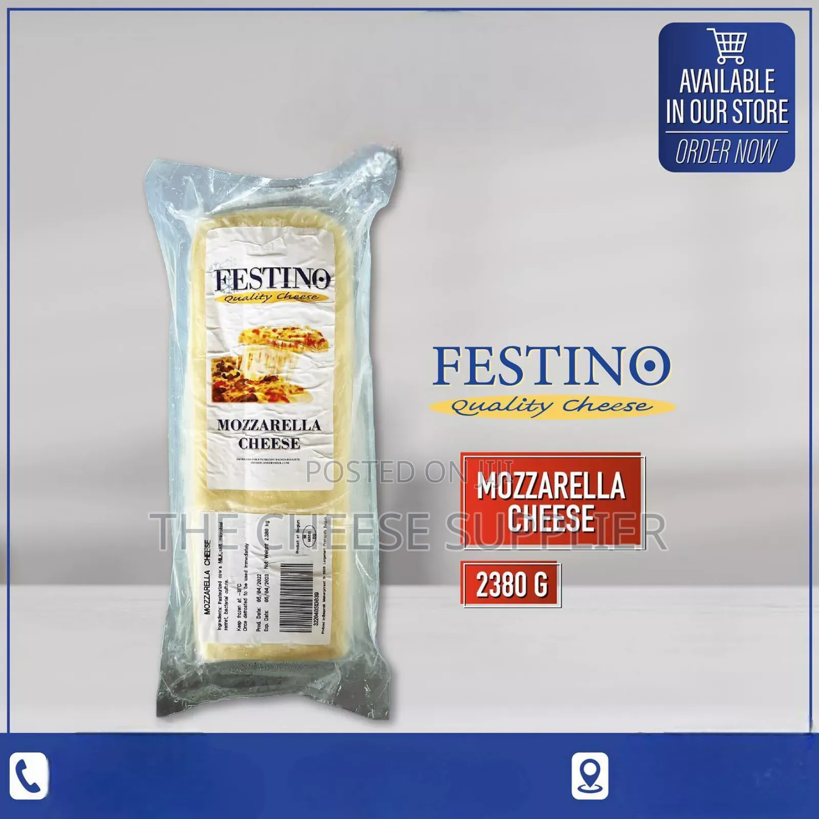 Festino Mozzarella Cheese, The Best Premium Mozzarella Cheese.