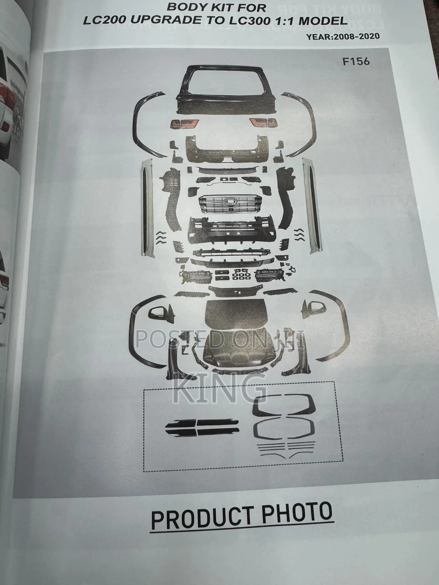 2022 2024 Toyota Land Cruiser Lc300 Face Lift Body Kit