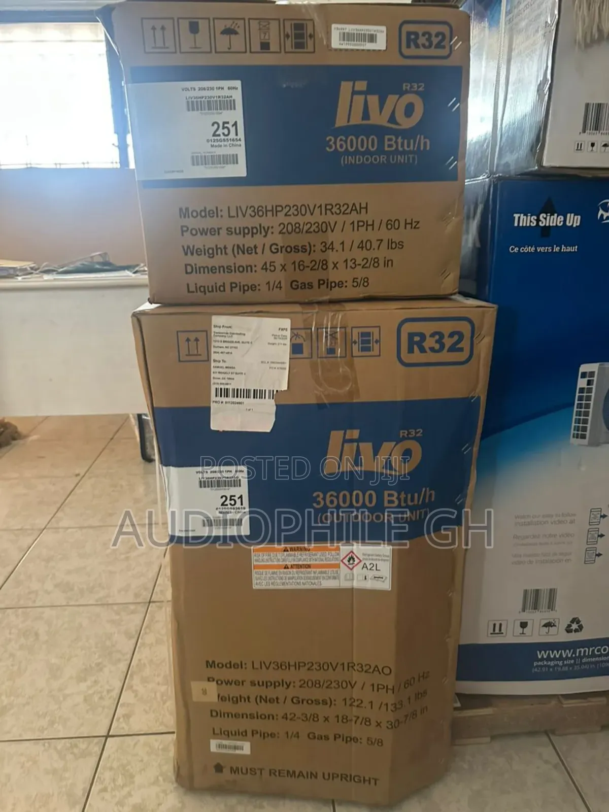 Gree 36000 Btu R-32 21 Seer2 Livo Ductless Single Zone Air Condition