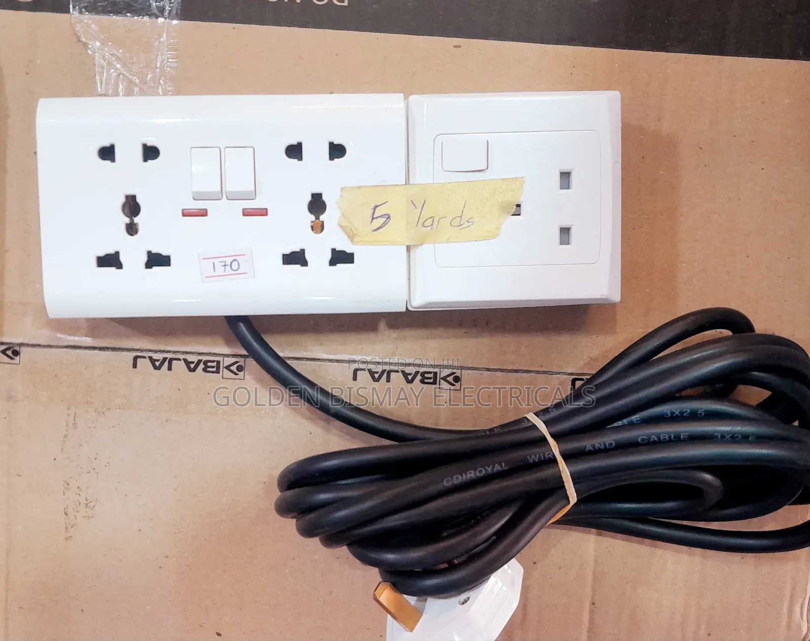 5-Way Extension With a 5-Meter Cable