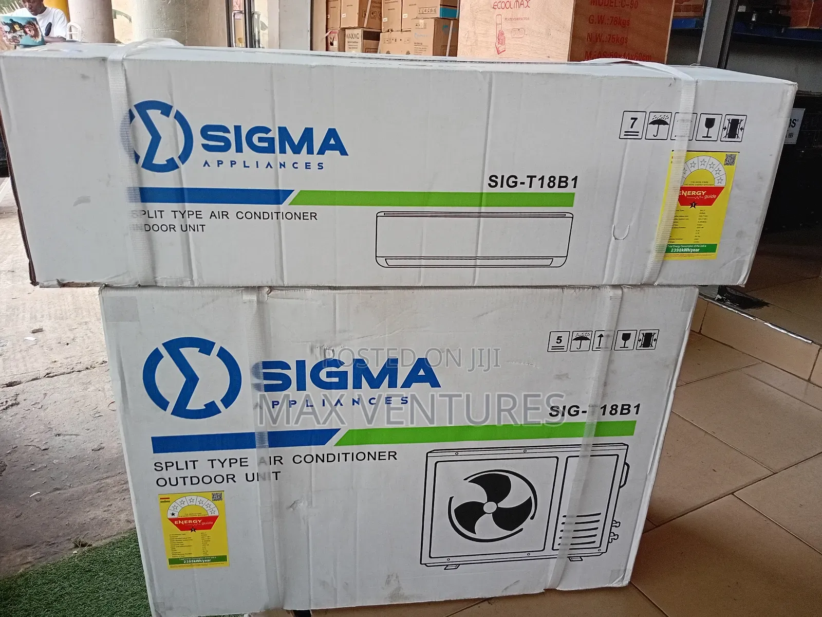 Sigma Copper Golden Fins R-410gas 2.0hp Ac 2.0hp Ac