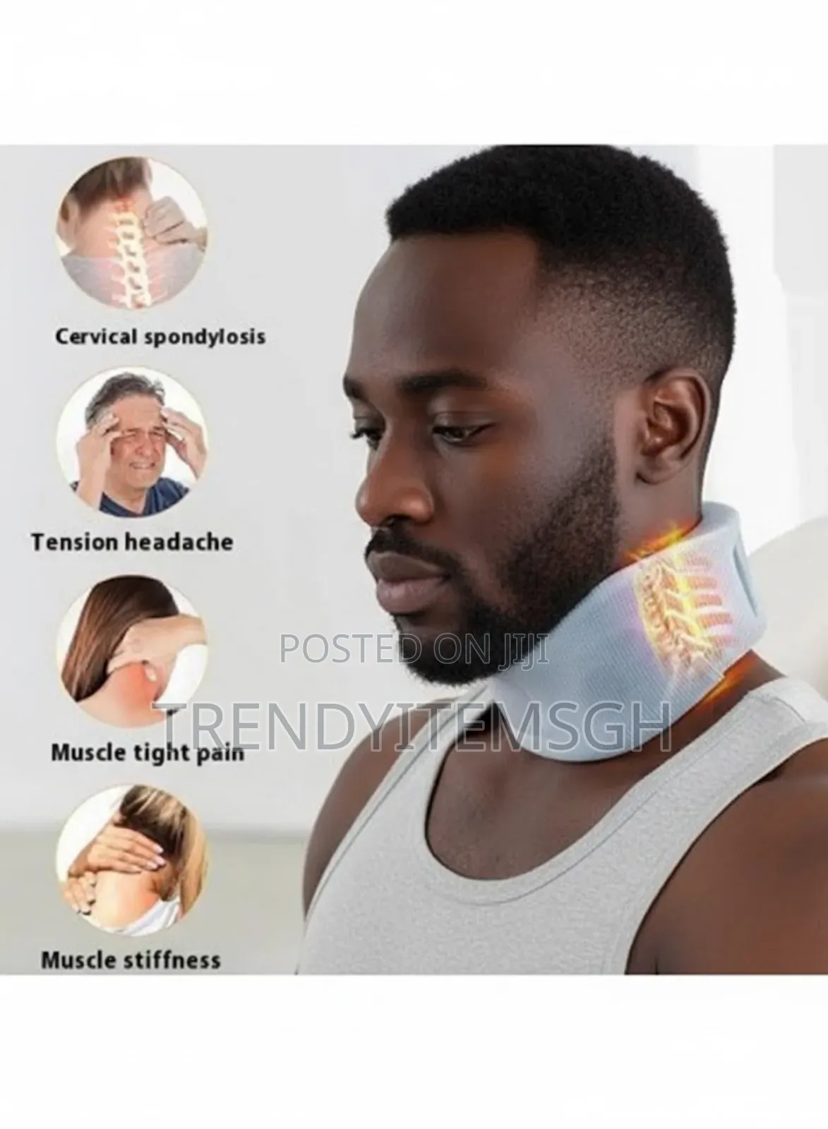 Neck Posture Corrector Breathable Ice Silk Collar Cervical Support