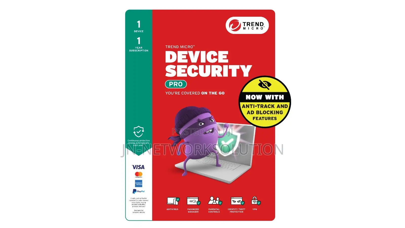 Trend Micro Internet Security 1 Device 1 Year Digital Download Key