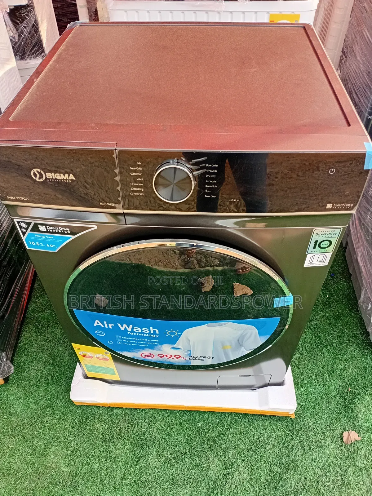 Sigma 10kg Freshspin Fully Automatic 10kg Front Load Washing Machine