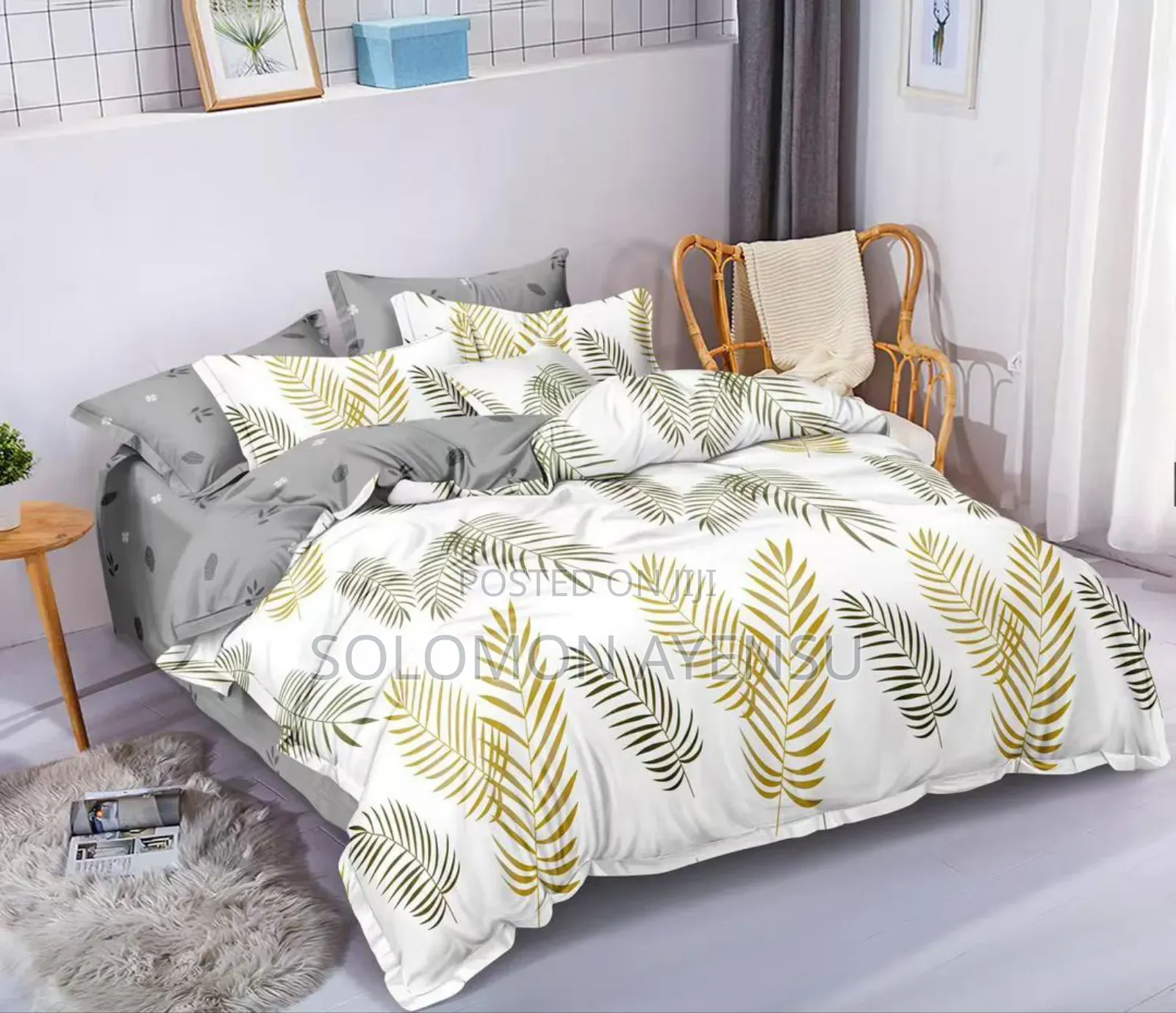 White and Grey Duvet Set Available
