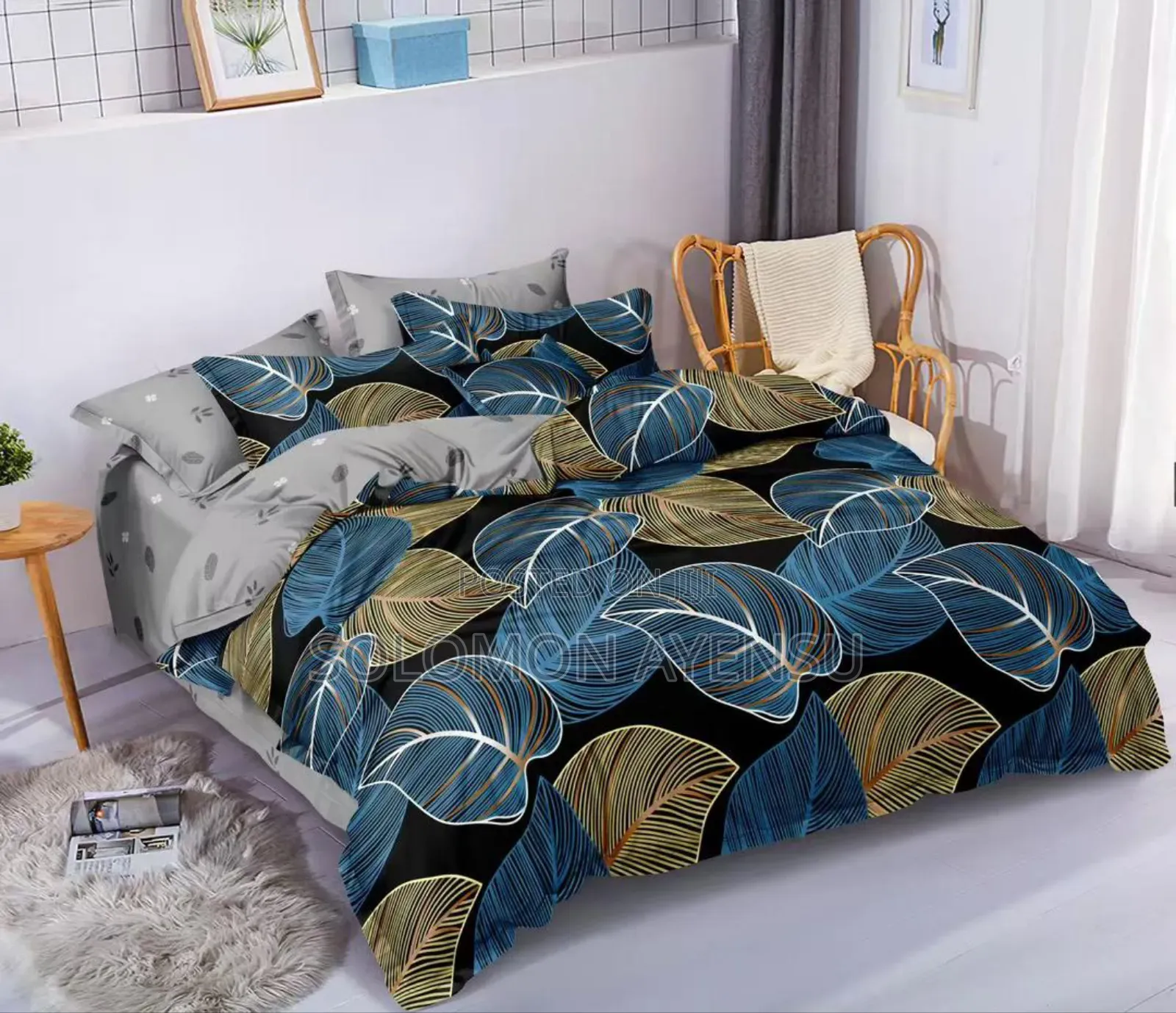 White and Grey Duvet Set Available