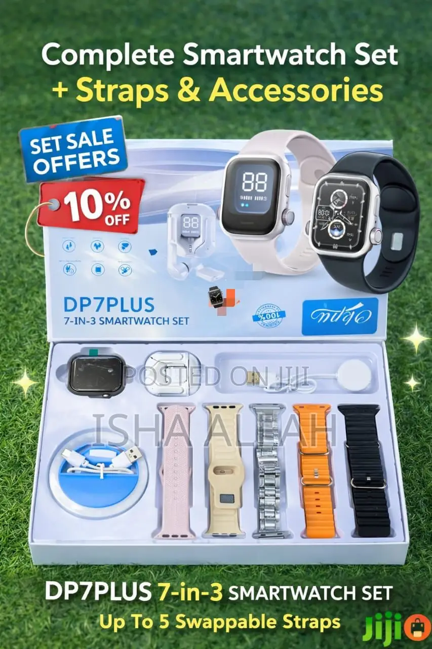 Dp7 Smartwatch Lifestyle Set With Mini Selfie Light